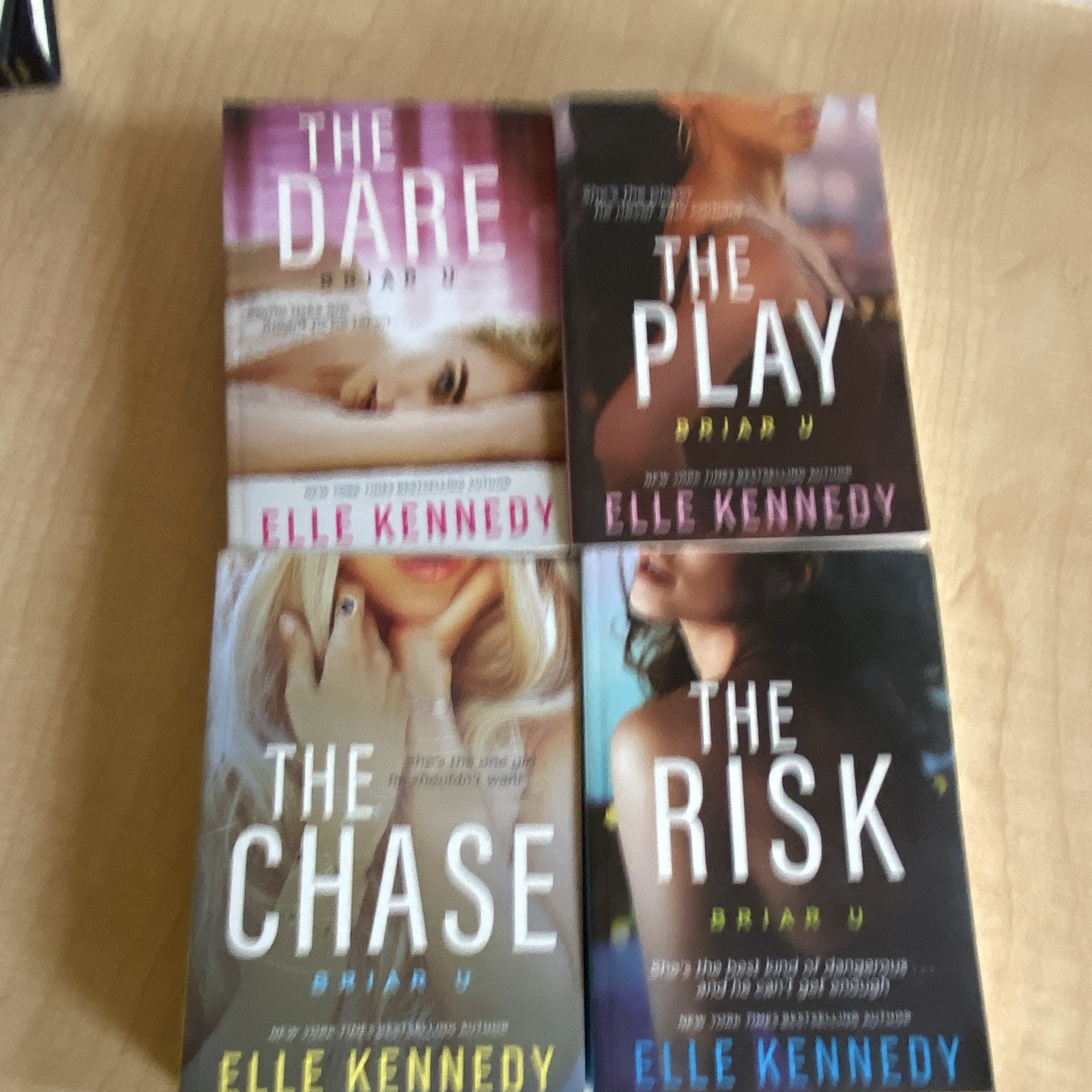 Elle Kennedy Briar U Paperback Romance Lot: The Chase, Risk, Play, Dare