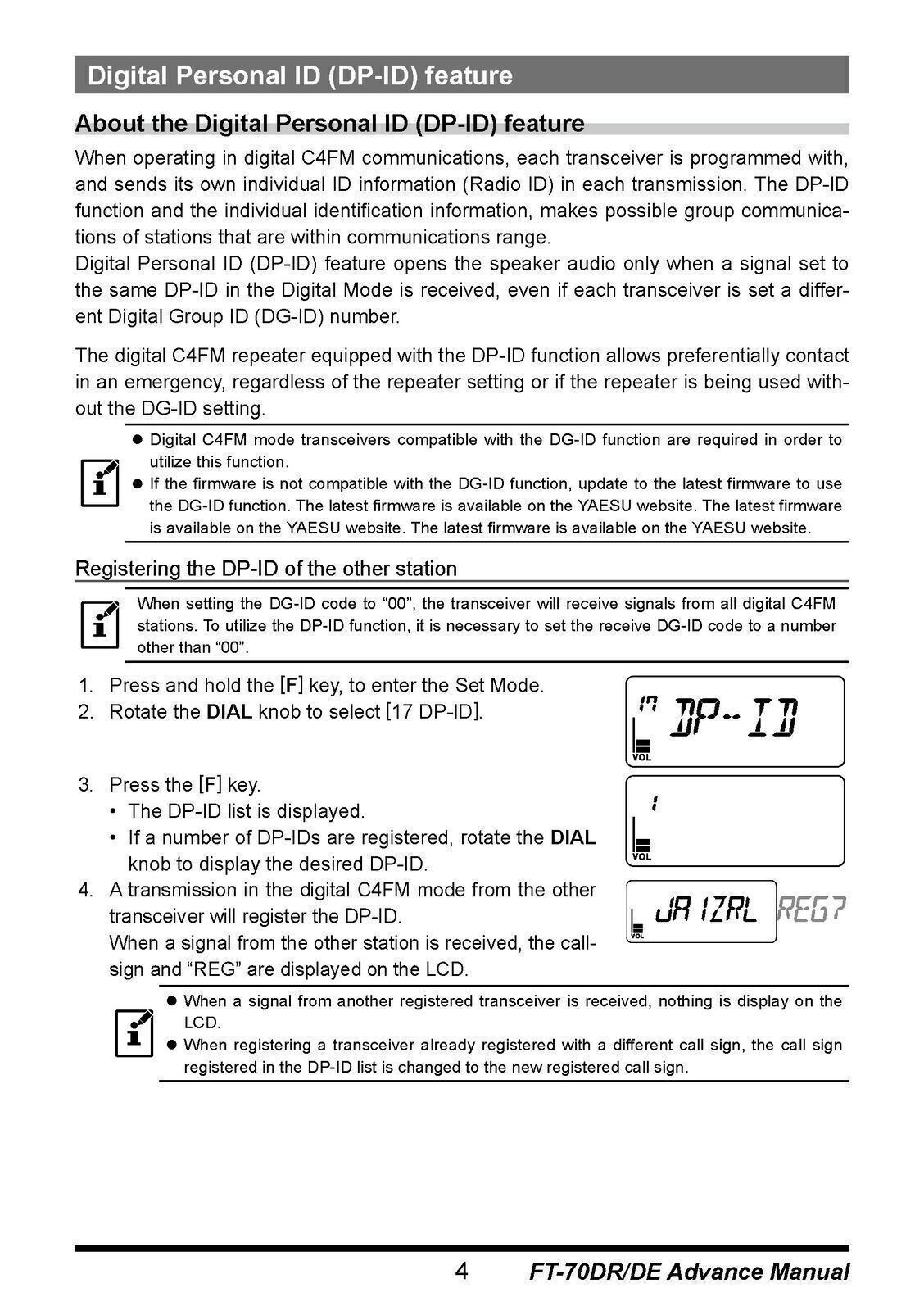 YAESU FT-70DR FT-70DE Transceiver Advance Manual Operation, TOUGH SPIRAL BINDING