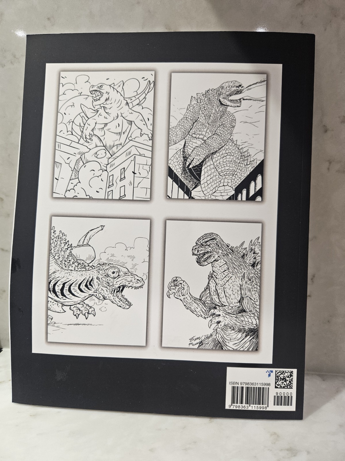 Godzilla – Coloring Book – Unbranded – Intricate – Detailed