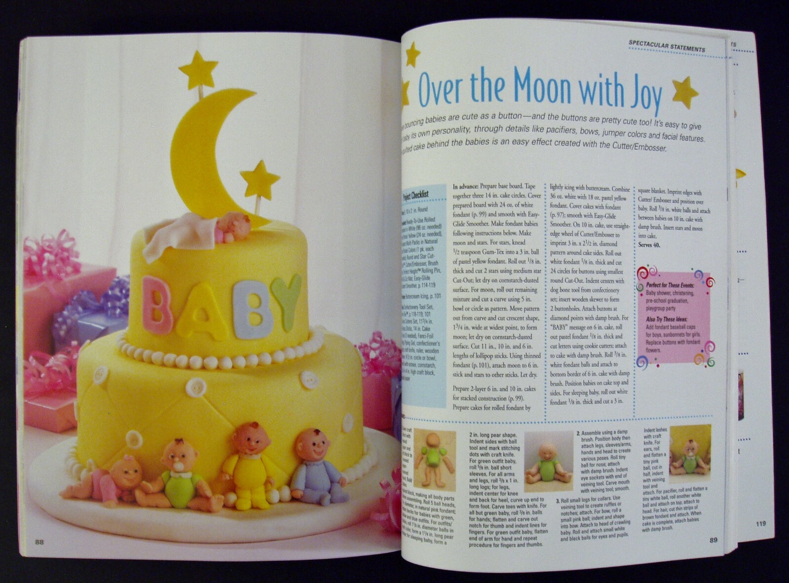 Wilton Celebrate with Fondant Cake Decorating Book Birthday Wedding Cookbook