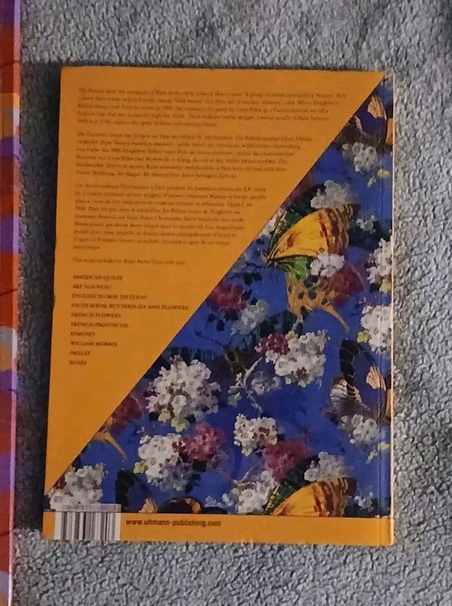 Art Deco Patterns Wrapping Paper Fauve Birds, Butterflies, and Flowers Book Lot