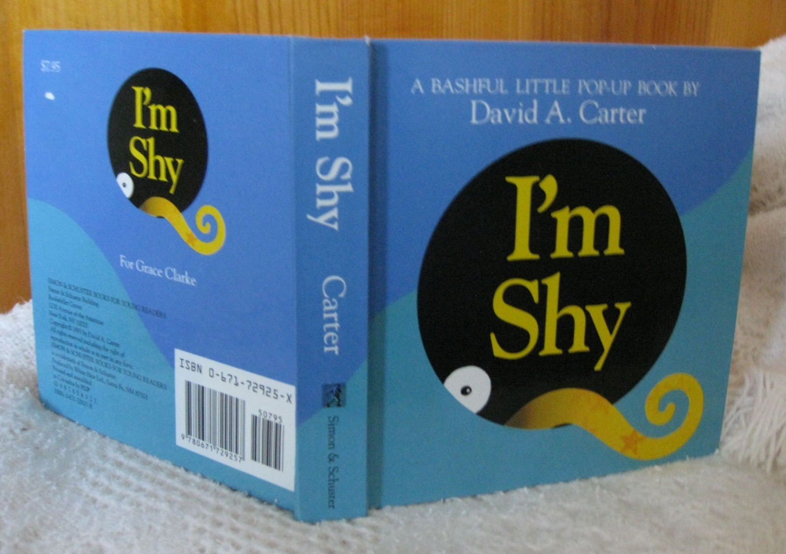 I’M SHY ~ A Bashful Little Pop-Up Book ~ By David A. Carter ~ 1993