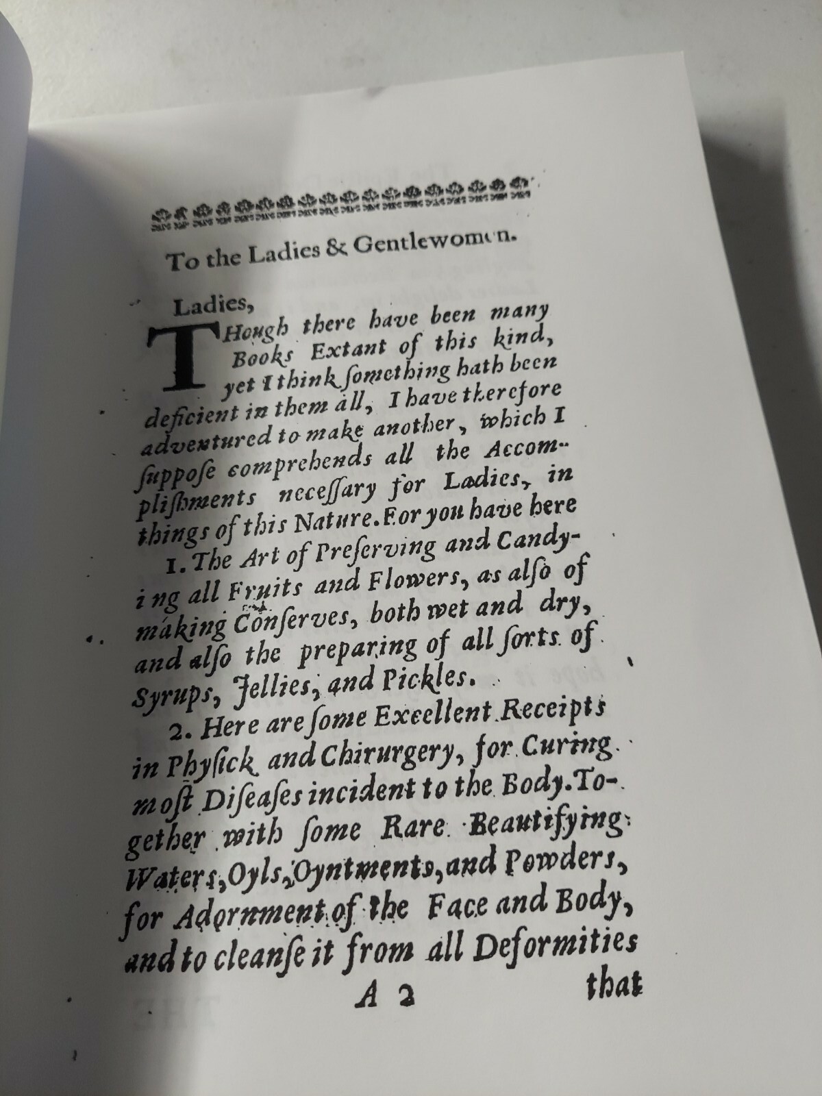 The Accomplish’d lady’s delight in preserving, physick, beautifying…1665 Facs.
