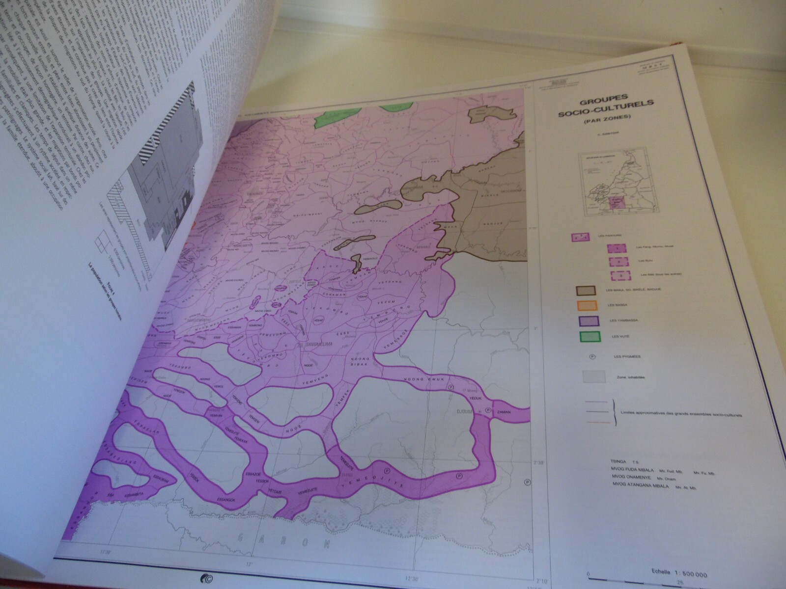 atlas regional sud cameroun ORSTOM editions 1995 written in french