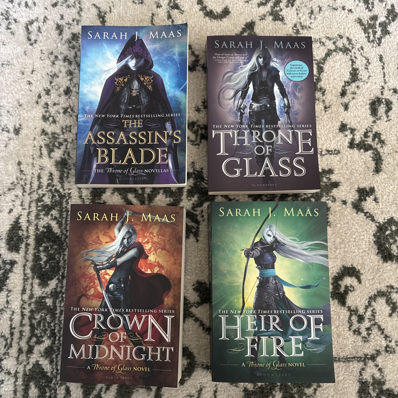 THRONE OF GLASS BY SARAH J. MAAS ALL OOP COVERS!! (Books 0.5 – 3) – Paperback