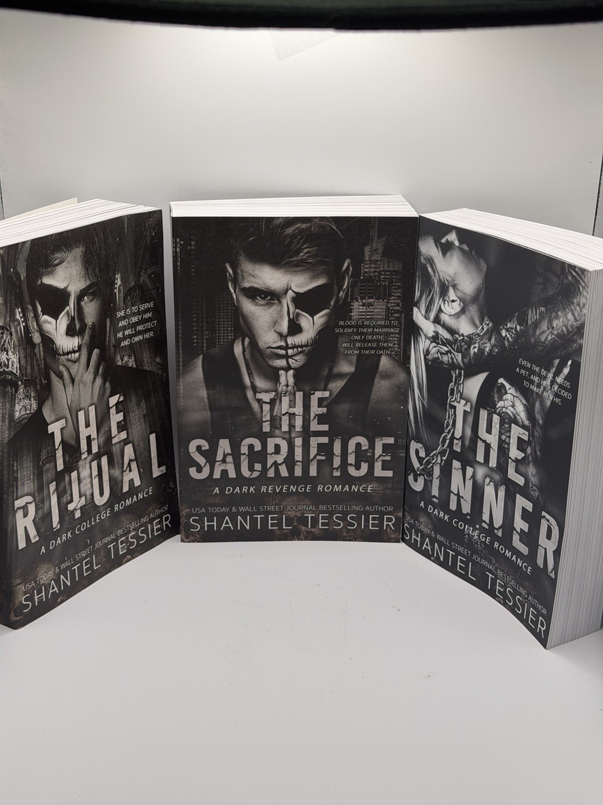 Shantel Tessier Dark College Romance 3 Book Set The Ritual Sinner Sacrifice PB