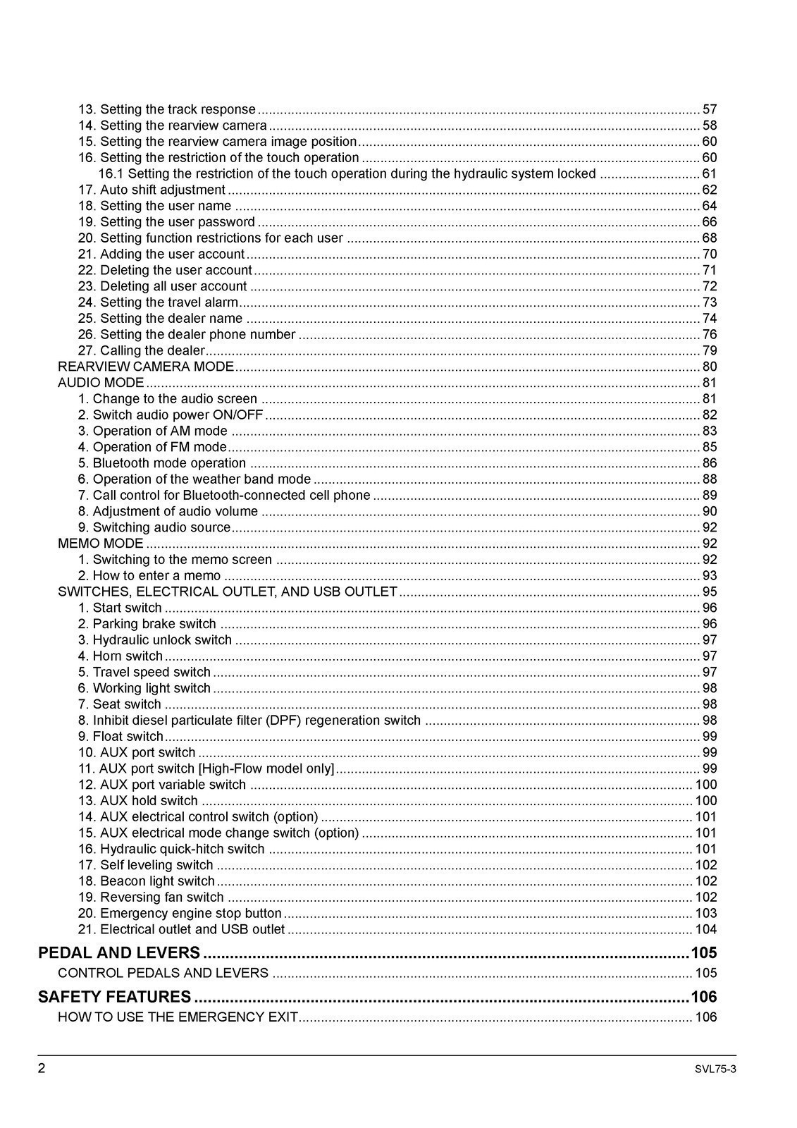 KUBOTA SVL75-3 TRACK LOADER OPERATORS MANUAL ROBUST BIND – TOUGH COVERS