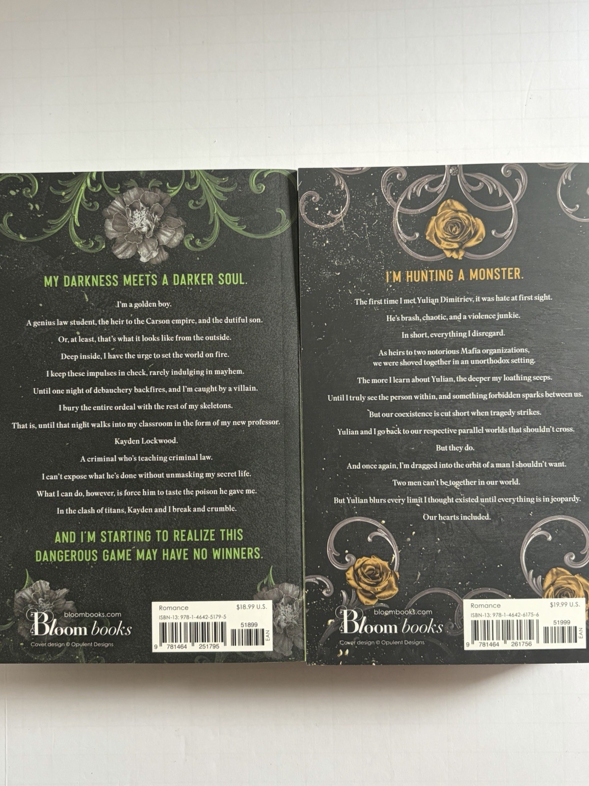 Villain Series First Print Trade PBKs (#1 & #2) by Rina Kent w/licensed Art