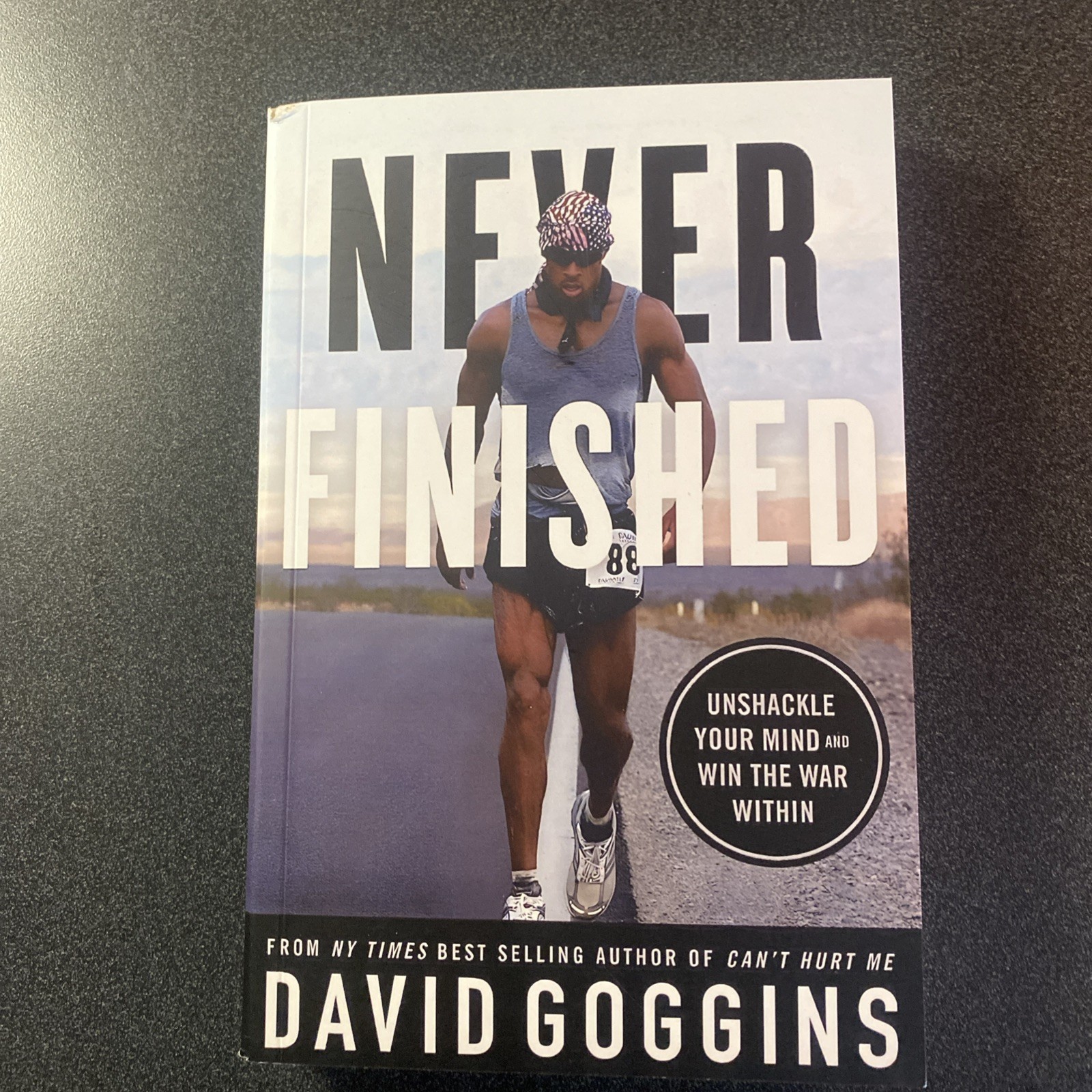 David Goggins Paperback Book Lot – Can’t Hurt Me + Never Finished “like newish”.