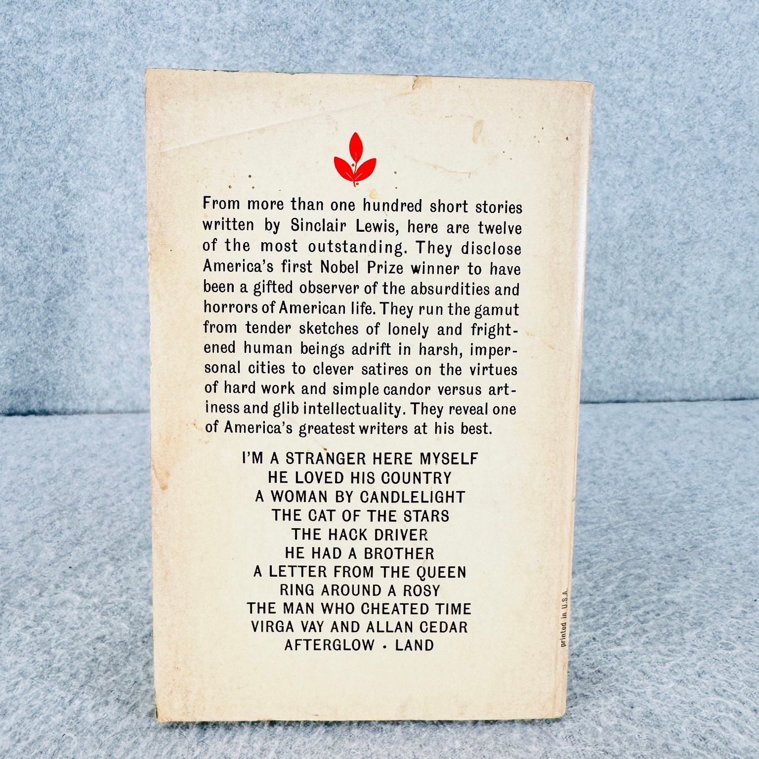 I’m a Stranger Here Myself Sinclair Lewis 1962 Laurel Edition Short Stories Dell