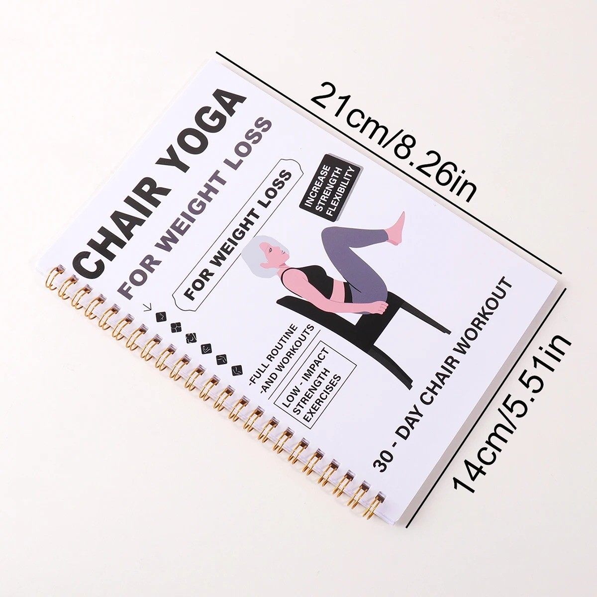 Chair Yoga 28 30 Day Guide Book Beginner Seated Exercise Weight Loss Workout