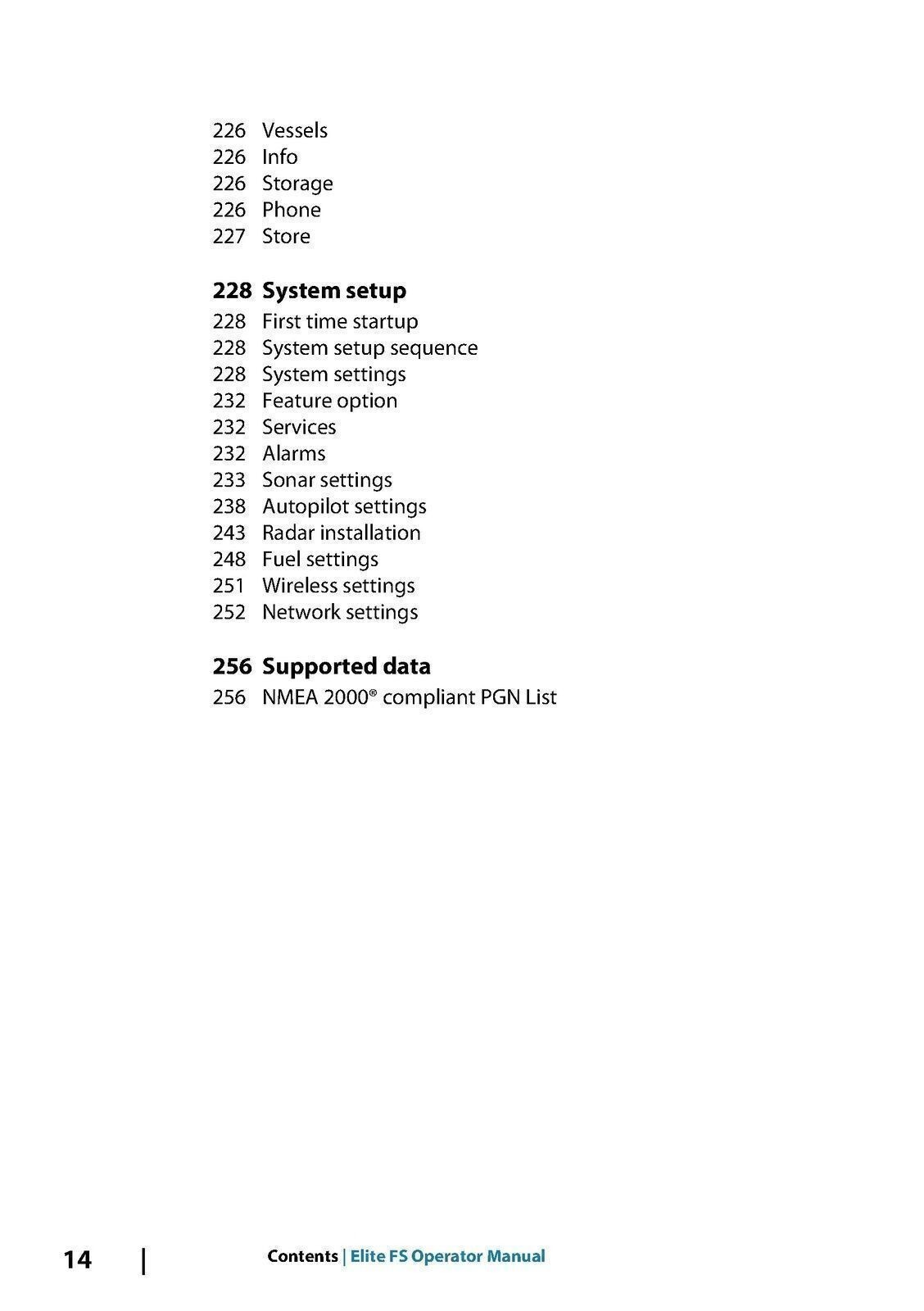 LOWRANCE ELITE FS User Manual OWNERS Instructions – TOUGH WIRE BINDING & COVERED
