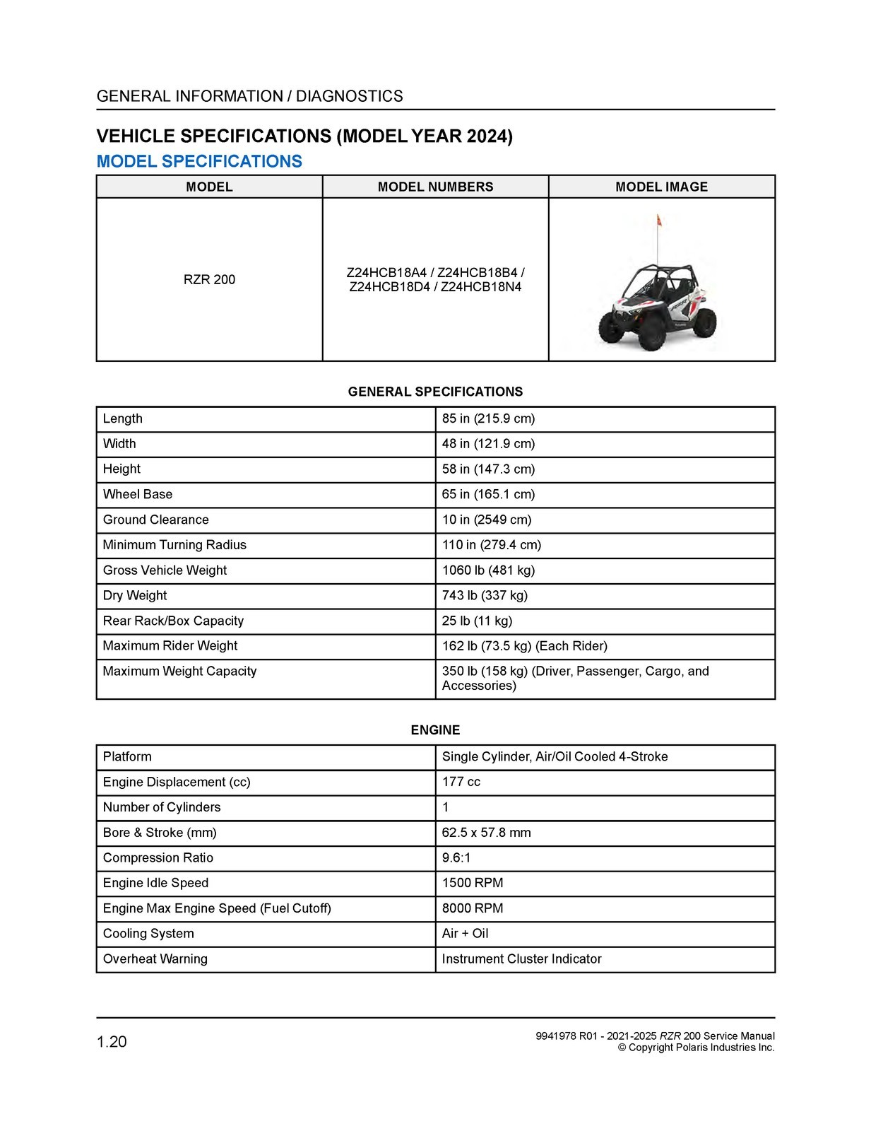 POLARIS RZR 200 Service Manual 2021-2025, TOUGH BINDING – ROBUST FRONT & BACK