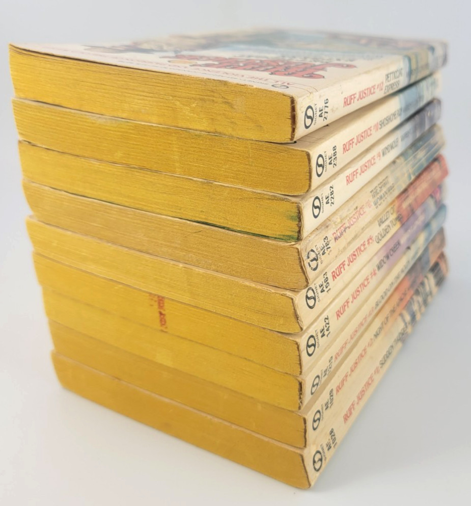 Ruff Justice Lot 18 Books Warren T Longtree Adult Western #1 23 27 28 Rare VNTG