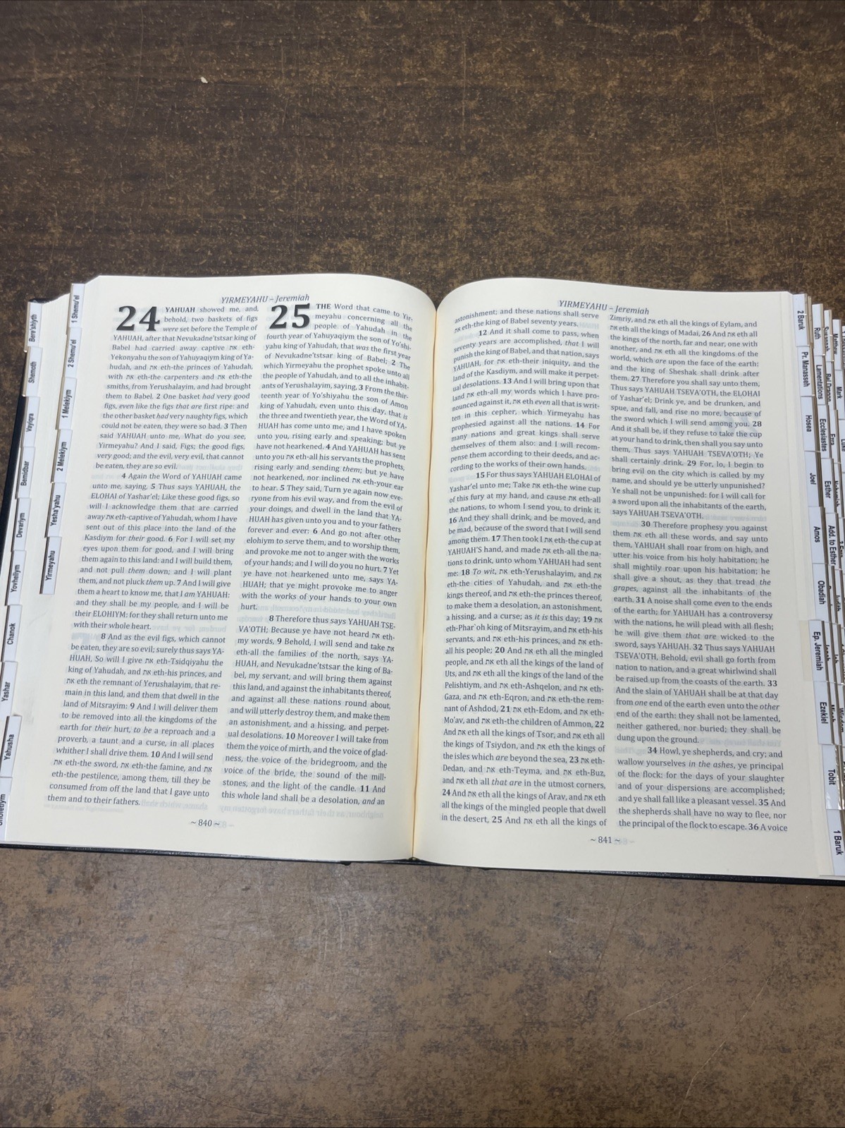 Eth Cepher Bible 3rd Edition, Rev 1 – 2018 Hardcover VG Torah Judaism Tabbed
