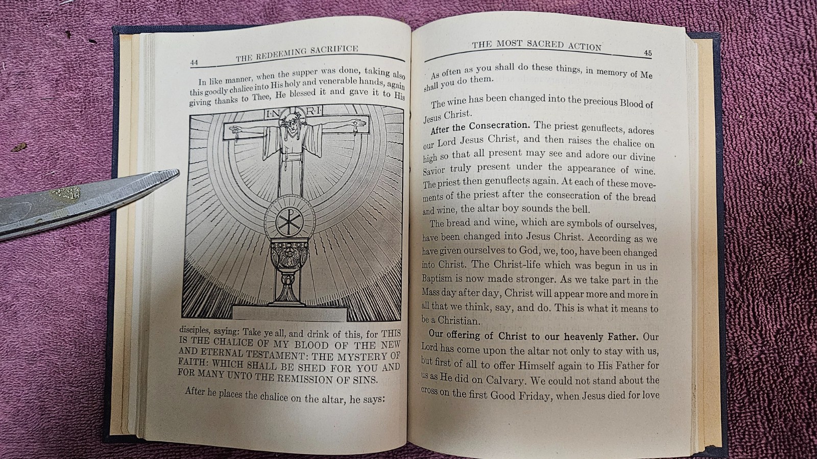 § Redeeming Sacrifice by Michel & Stegmann 1947 HC 1st Ed PreVatican II Catholic