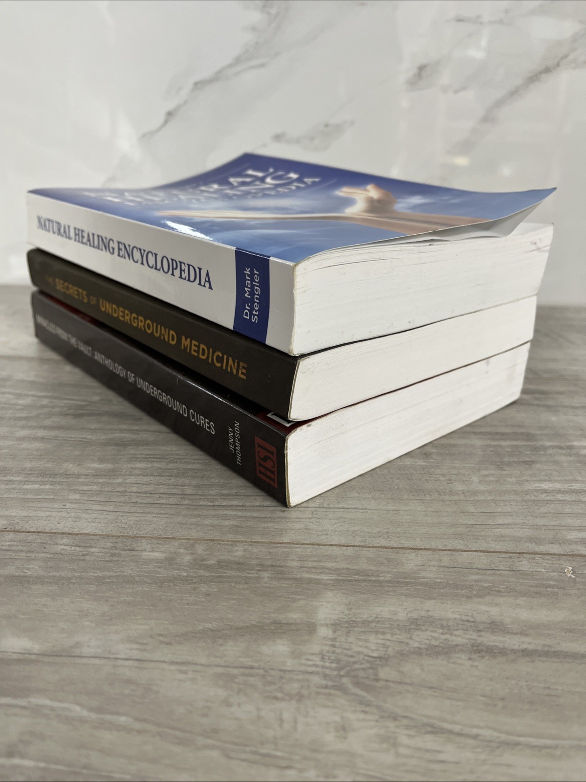 Lot Of 3 Natural Healing Books, Miracles From The Vault, Underground Medicine