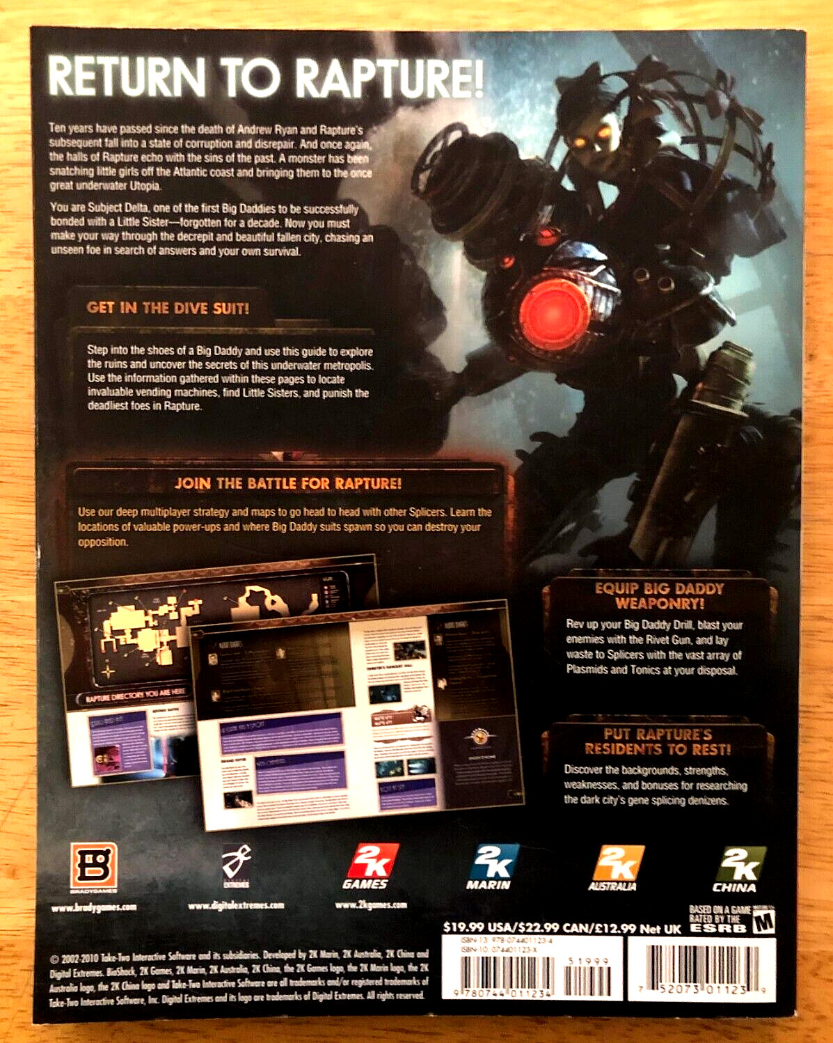 BIOSHOCK 2: BRADYGAMES GAME GUIDE (2010) PC/PS3/XBOX 360—LIKE NEW—272 PAGES
