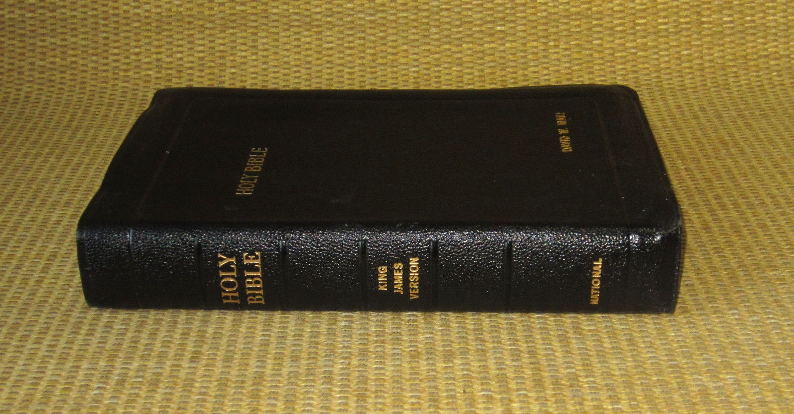 Holy Bible KJV | *Black Leather* National Bible Press RED WORDS NICE