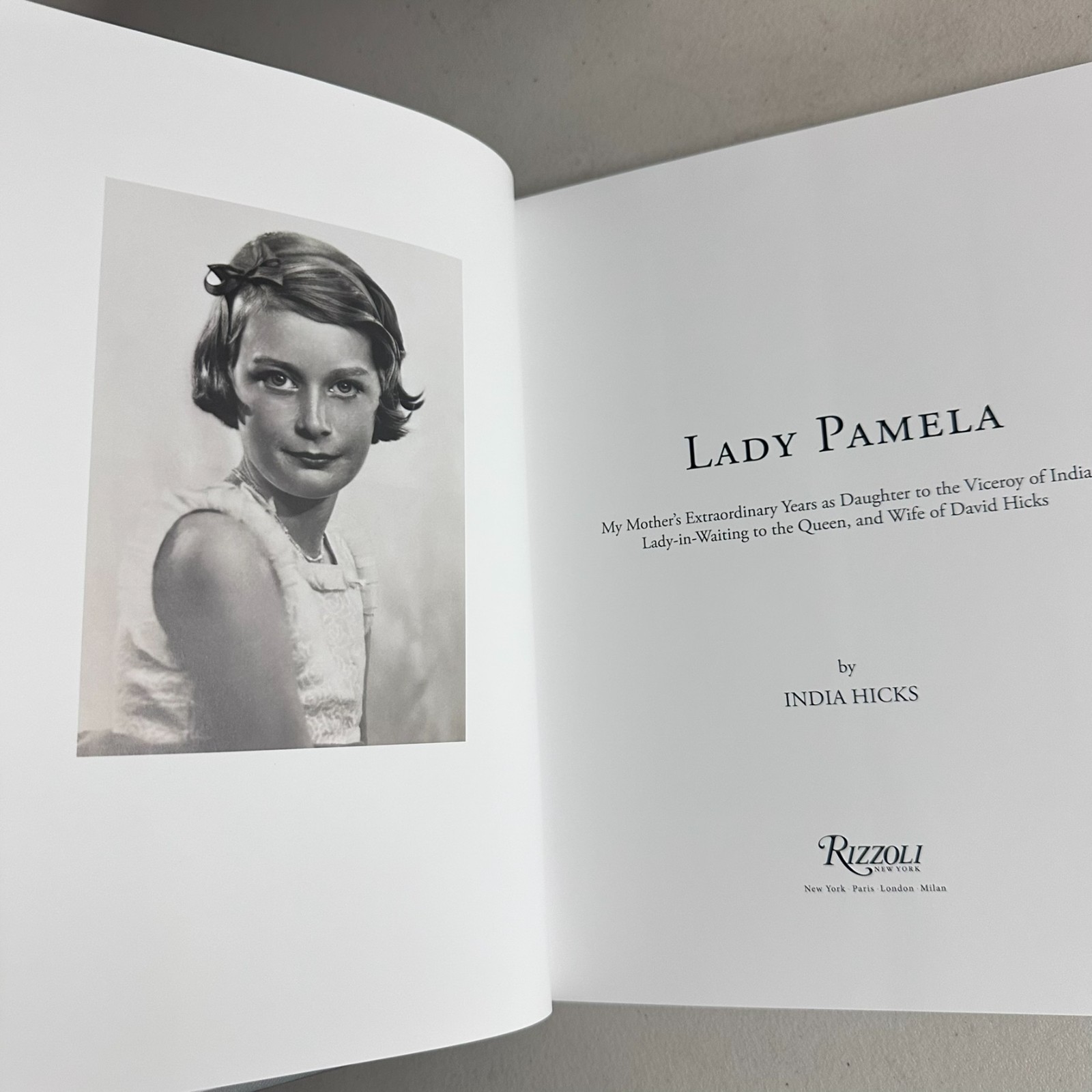 Lady Pamela by India Hicks SIGNED Autographed Hardcover Bookplate British Royalt