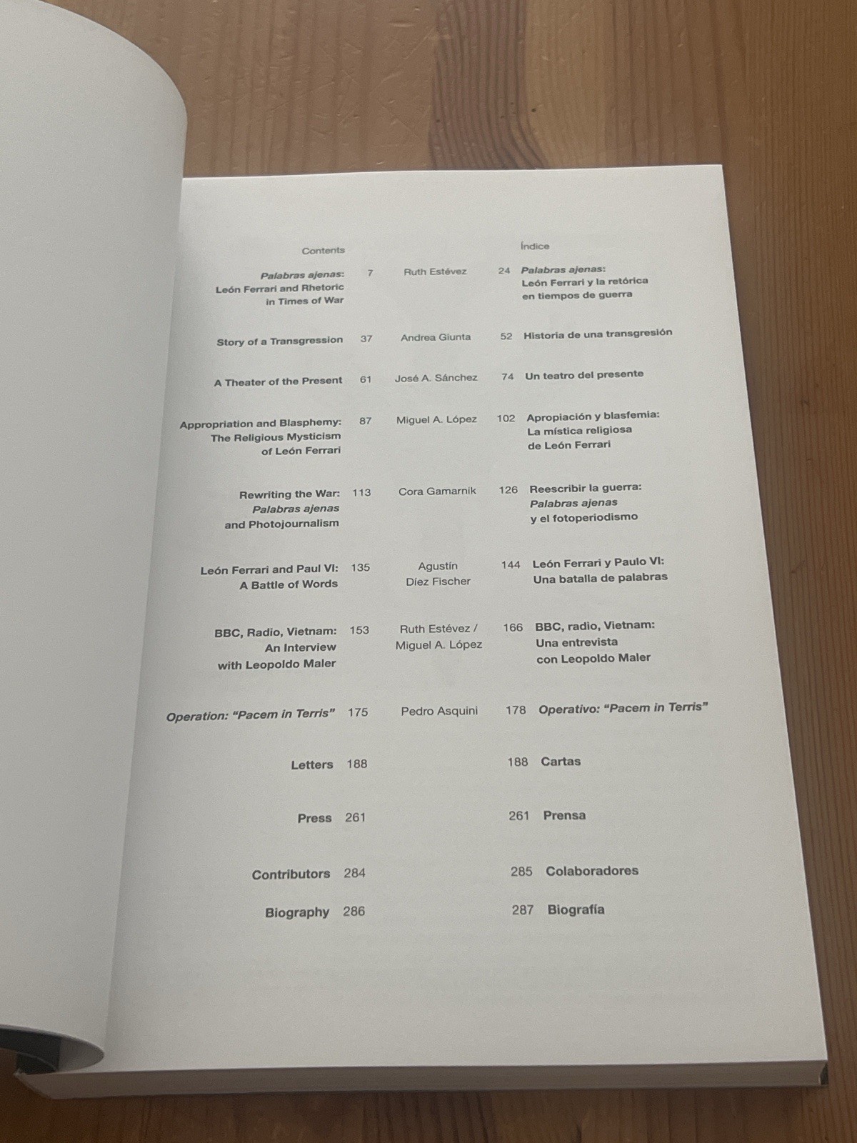 León Ferrari Words of Others Art Book Bilingual Sp + Eng War Rhetoric Softcover