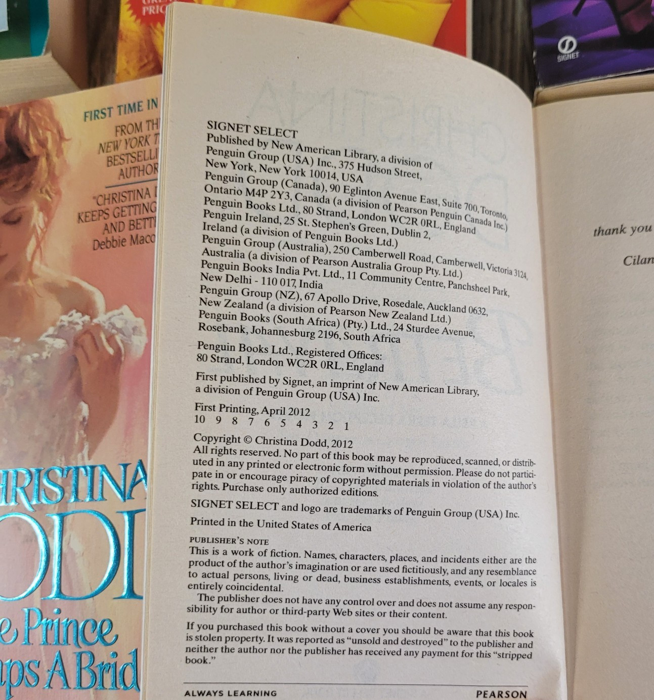 Christina Dodd Romance Novels Lot of 10 Misc Paperback 1990’s-2000’s