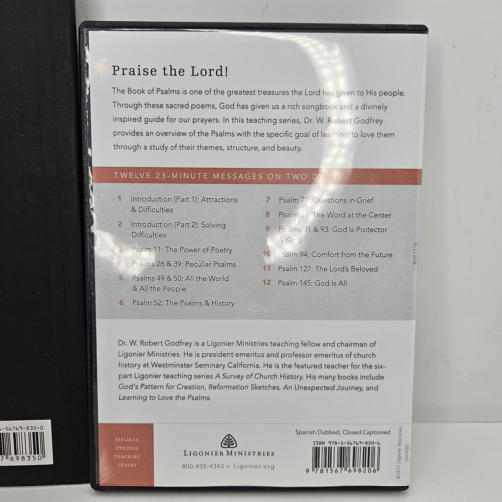Learning To Love The Psalms DVD/STUDY GUIDE W. Robert Godfrey Ligonier NEW!!!