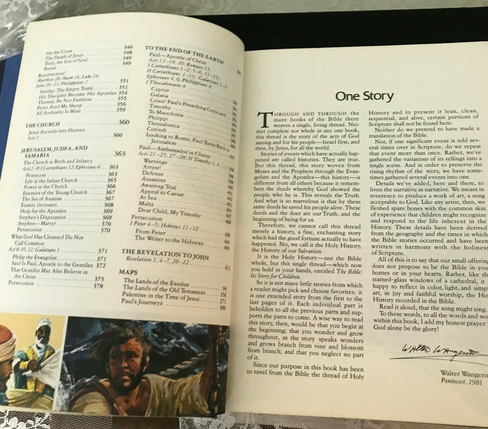 The Bible for Children by Walter Wangerin, Jr. 1987 Hardcover 416 Pages