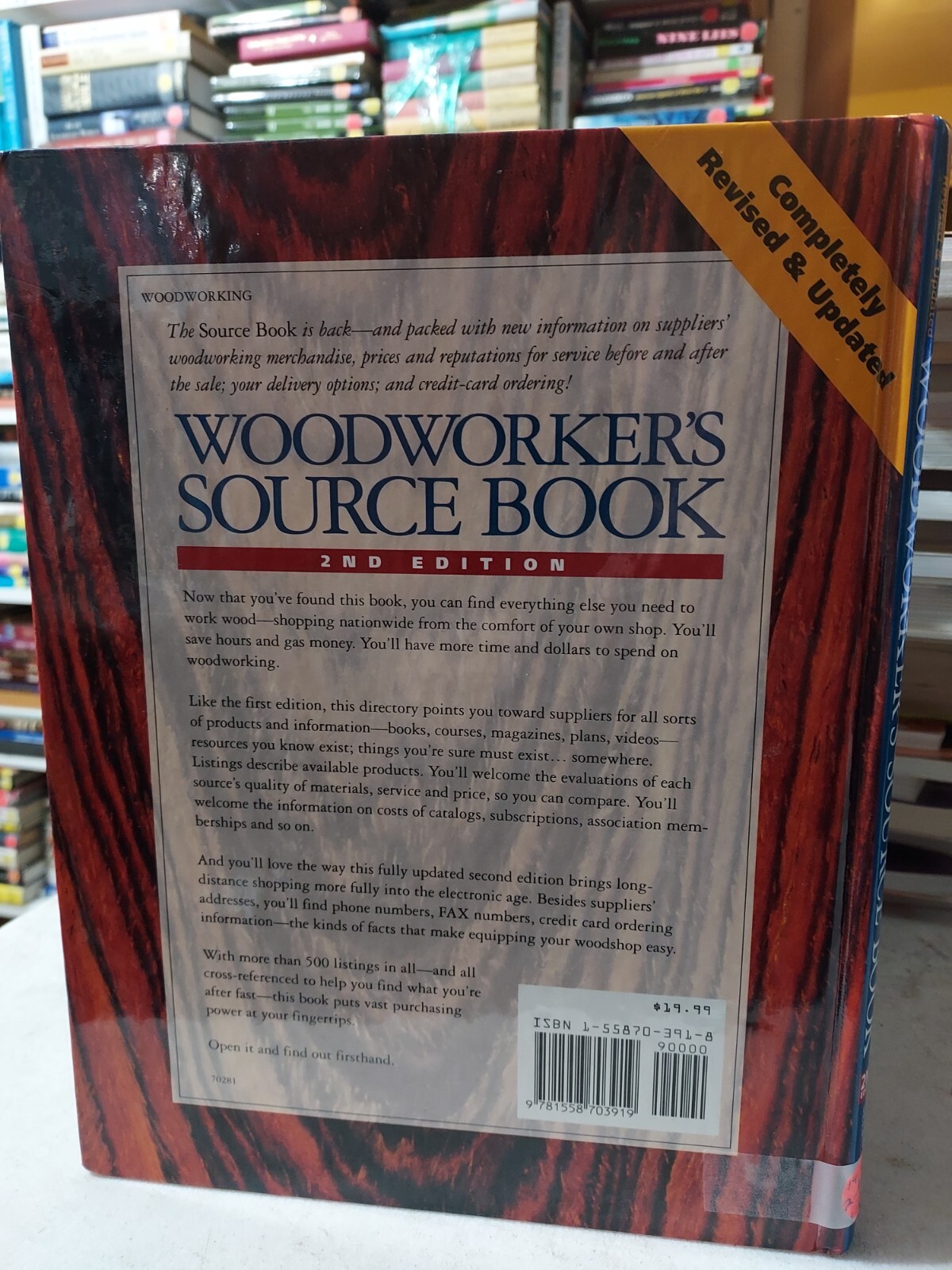 Woodworker’s Source Book 2nd Edition by Charles R. Self (1995, HC) HC1