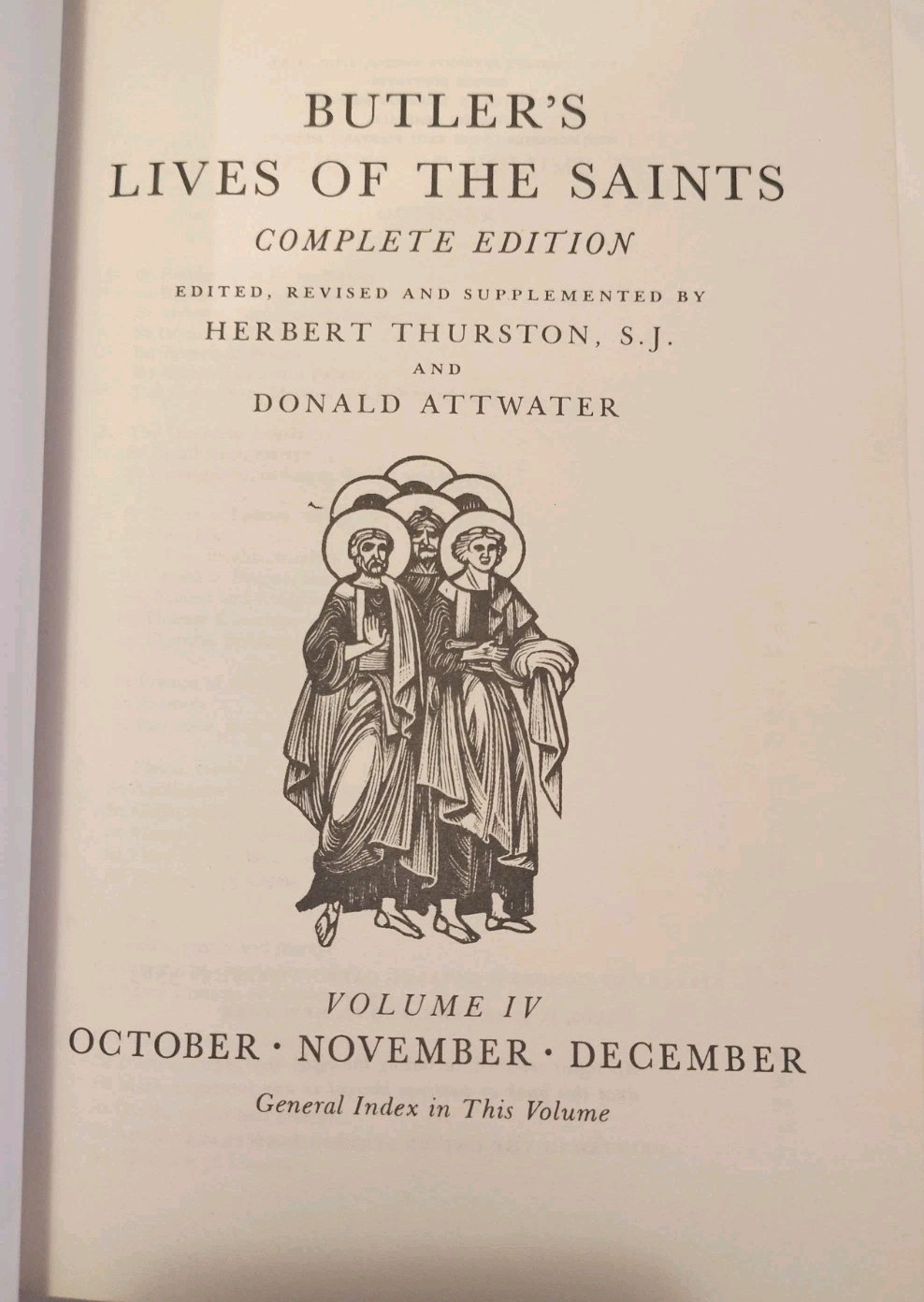 Butler’s Lives of the Saints Complete 4 Vol Set 1962 Special Edition Catholic
