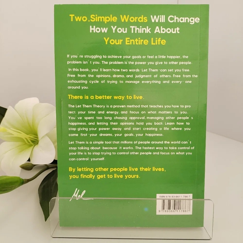 The Let Them Theory by Mel Robbins Hardcover Self Help Motivation Book
