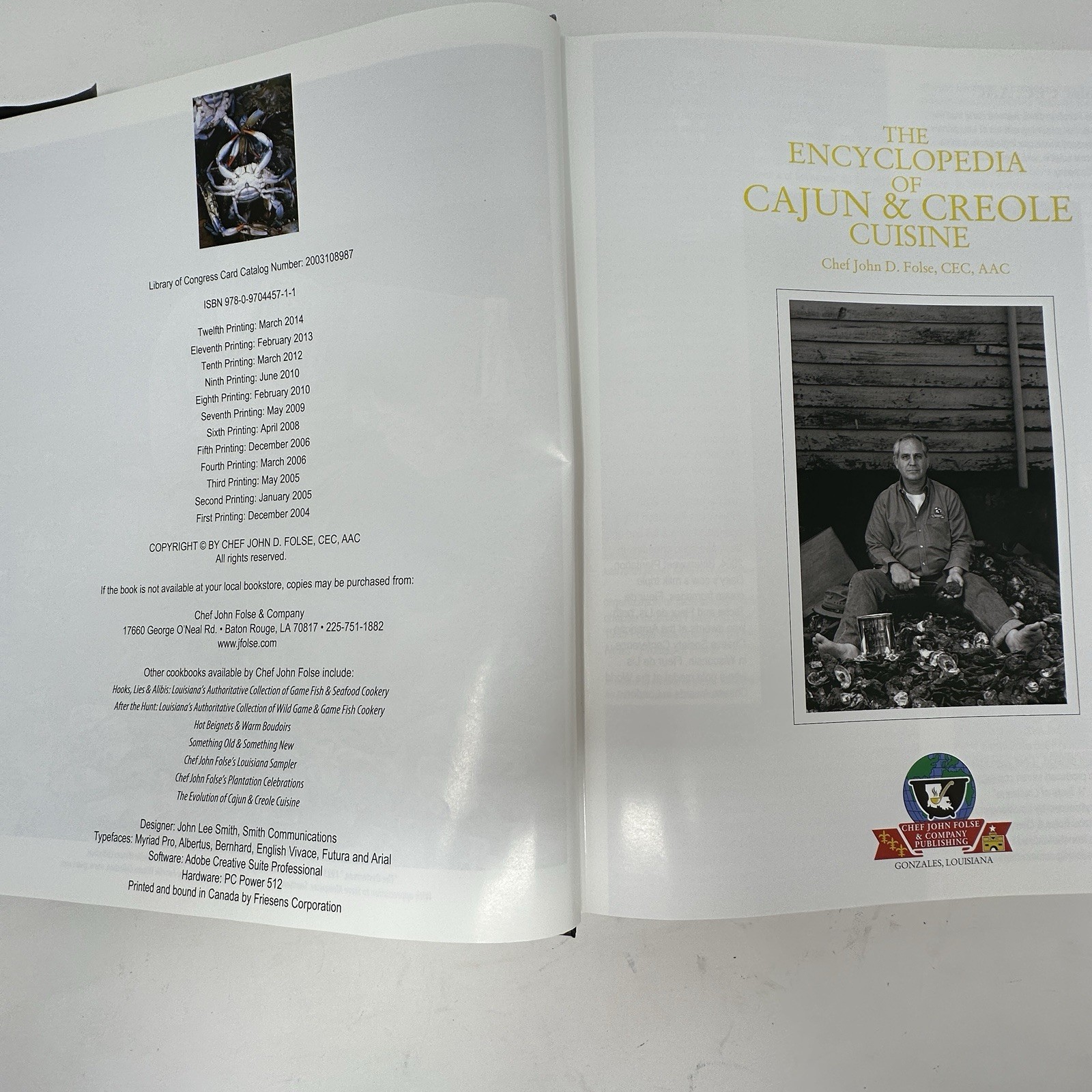 Encyclopedia Of Cajun & Creole Cuisine Chef John Folse 10 Year Anniversary 2014