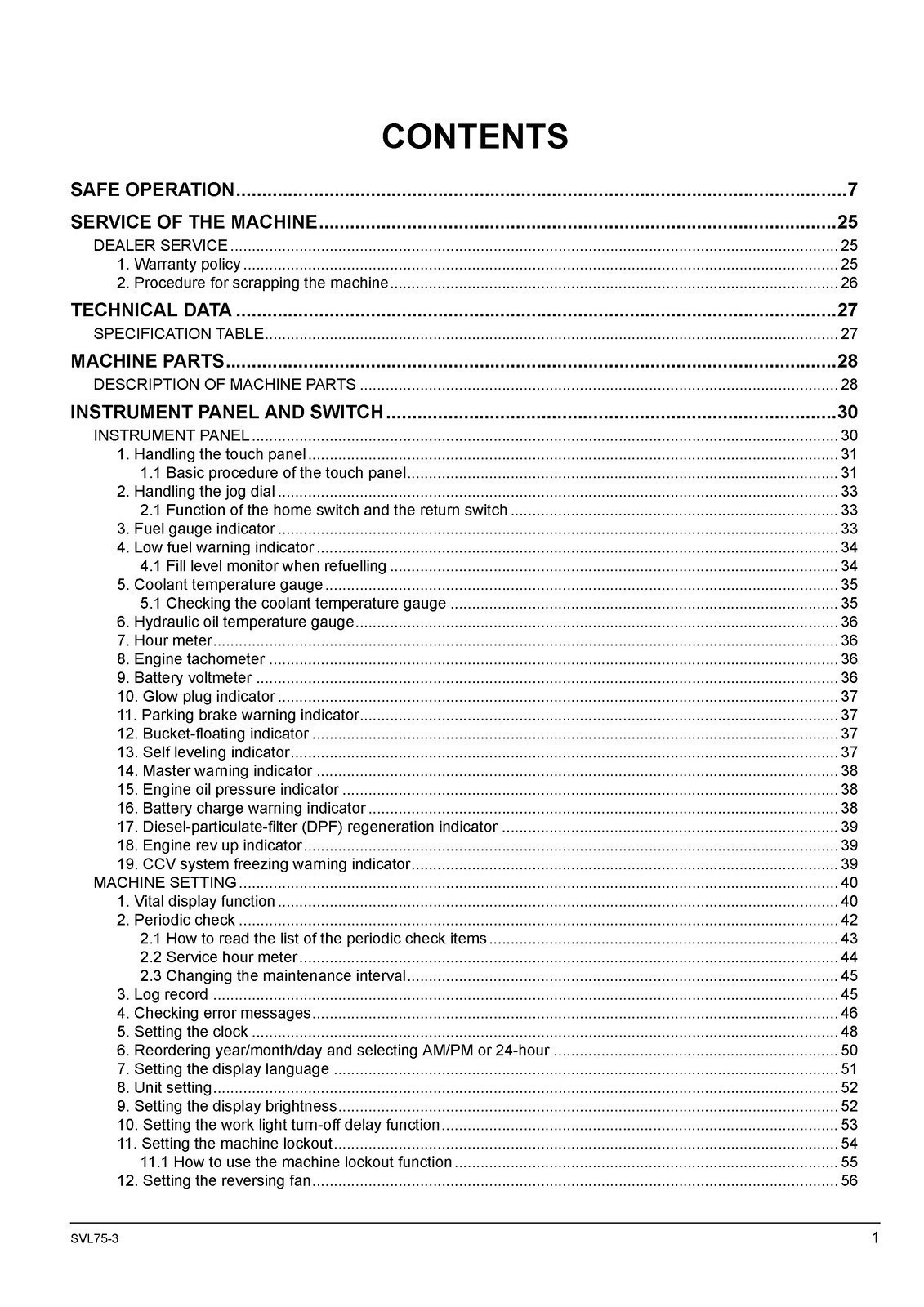 KUBOTA SVL75-3 TRACK LOADER OPERATORS MANUAL ROBUST BIND – TOUGH COVERS