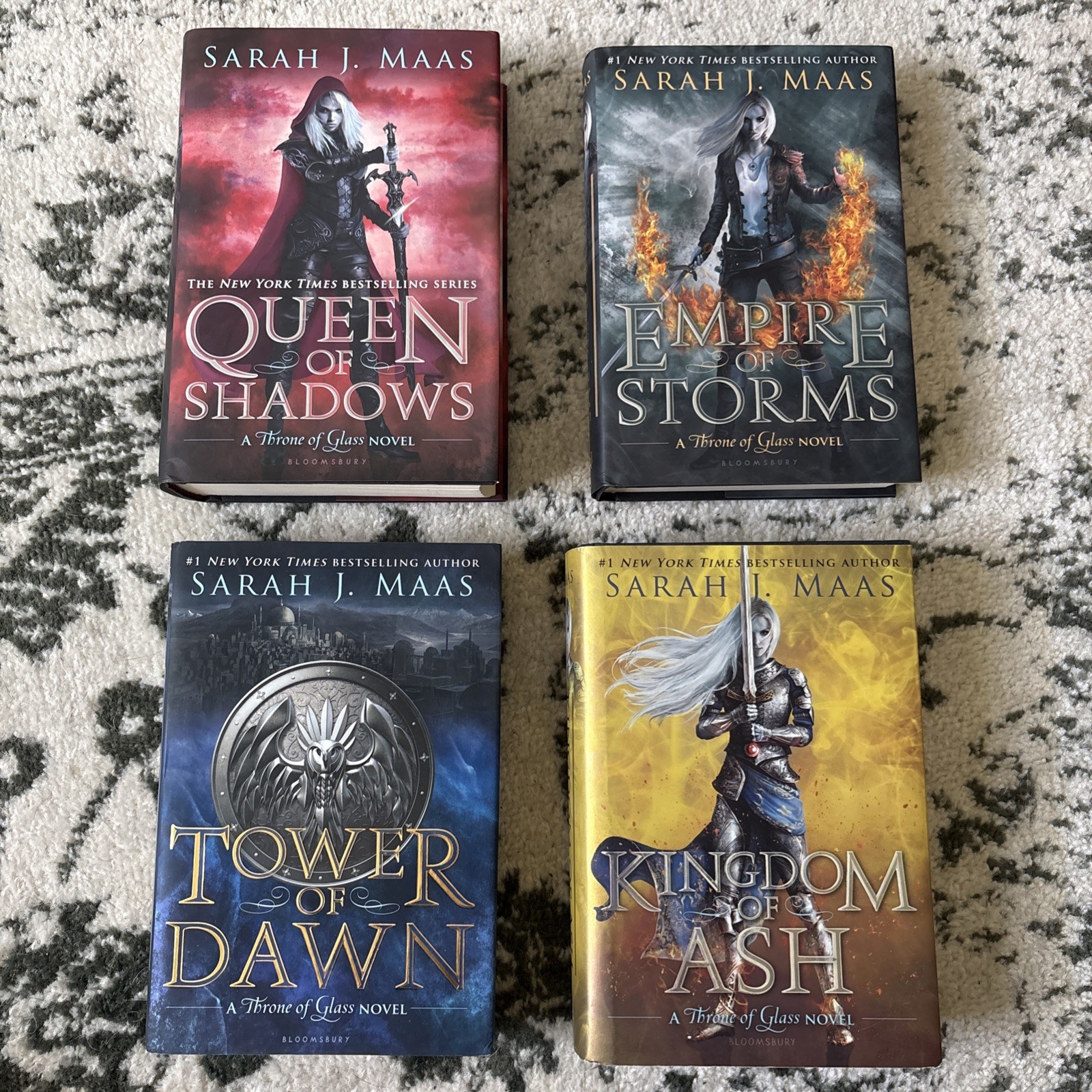 THRONE OF GLASS BY SARAH J. MAAS ALL OOP COVERS!! (Books 4 – 7) – Hardcover