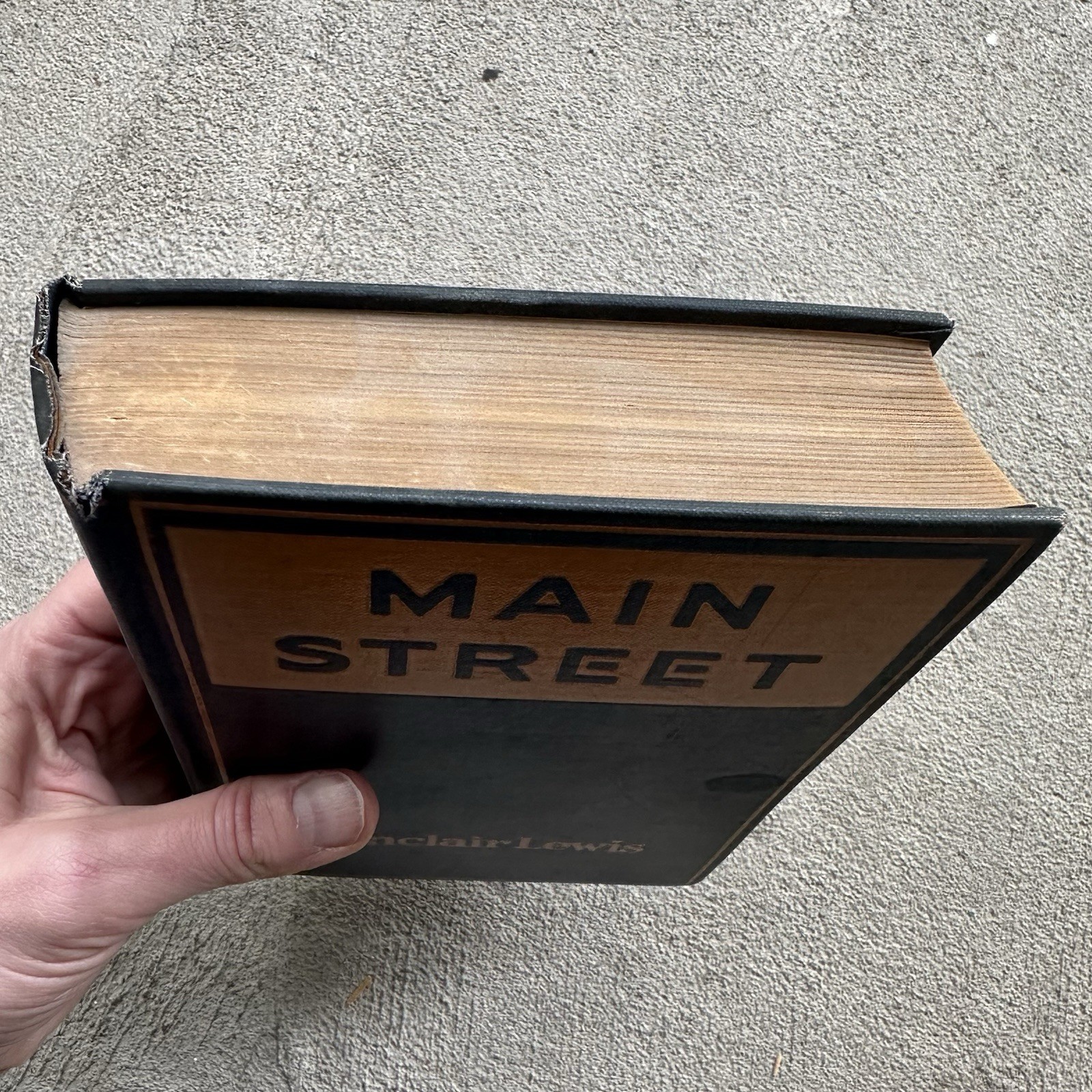 MAIN STREET by Sinclair Lewis Harcourt Brace 1920 Hardcover