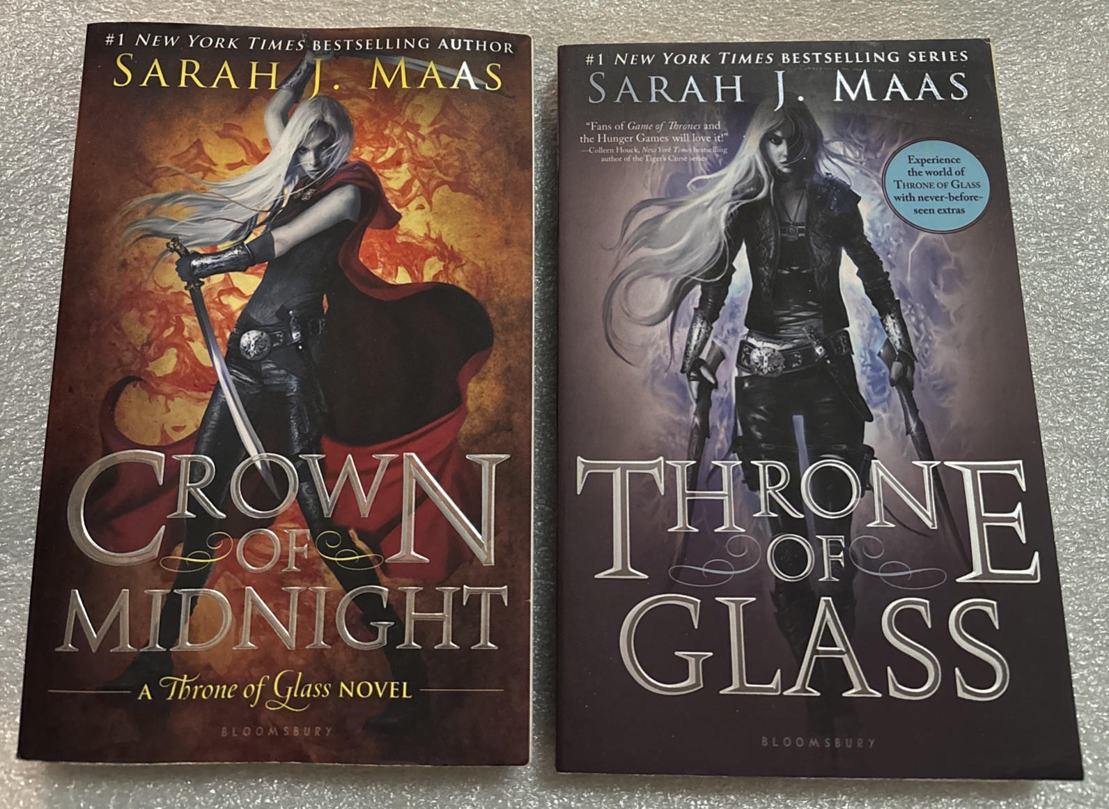 Sarah J Maas Throne of Glass Crown of Midnight OOP Original Covers