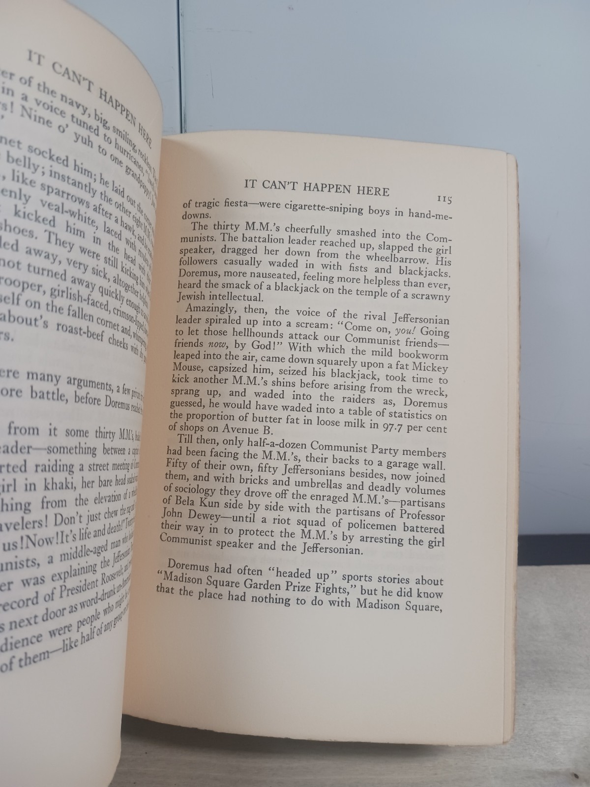 It Can’t Happen Here by Sinclair Lewis First Edition 1935 Sun Dial Press