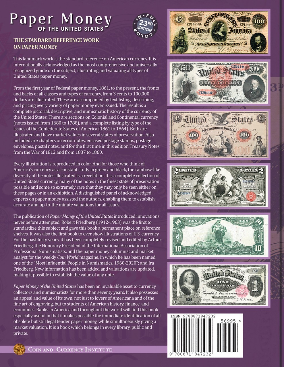 New Friedberg Catalog Paper Money Of The United States Colonial To Present 23rd