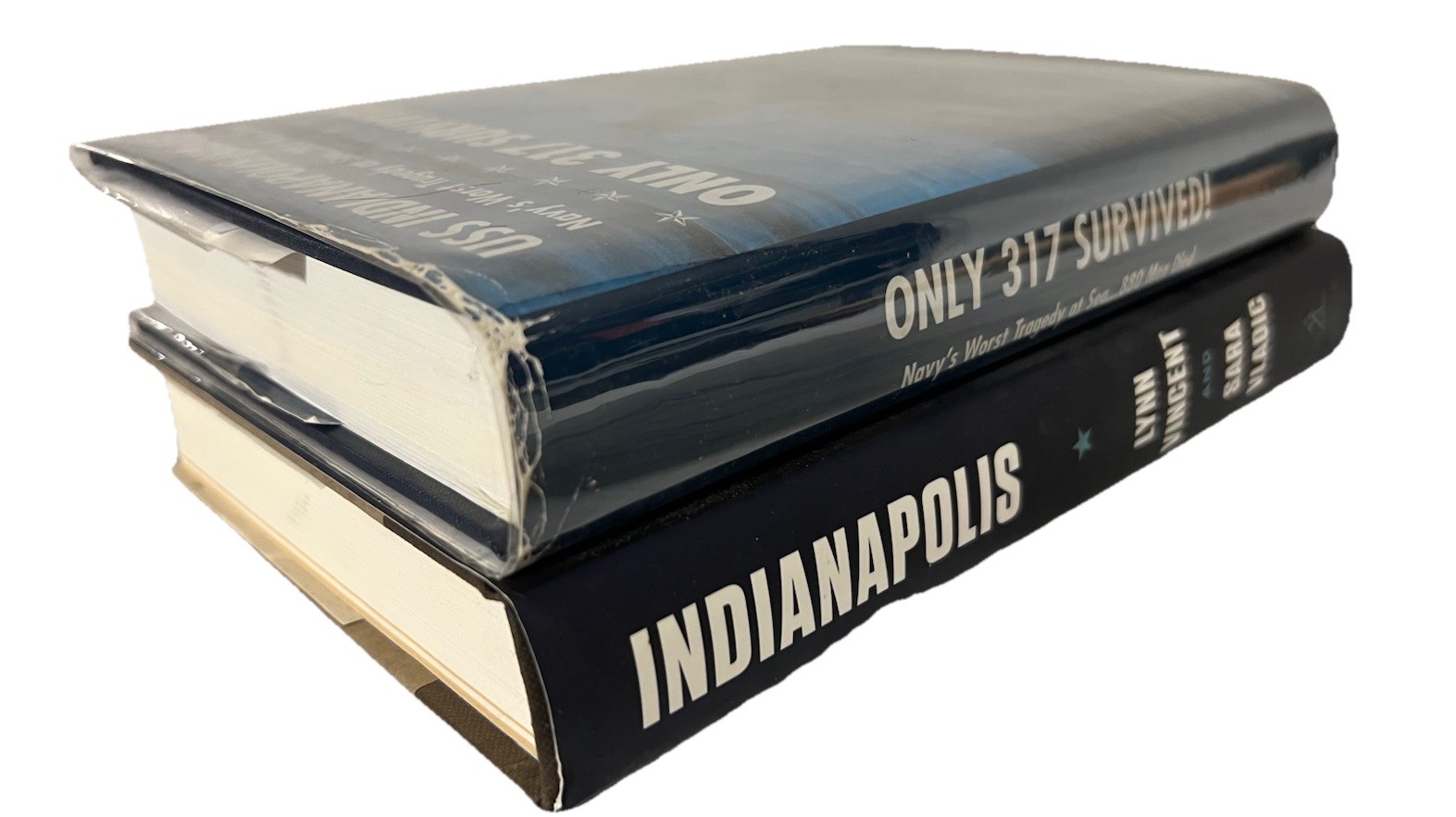 1st Eds-USS INDIANAPOLIS-Signed ONLY 317 SURVIVED & TRUE STORY by Vincent HCDJs