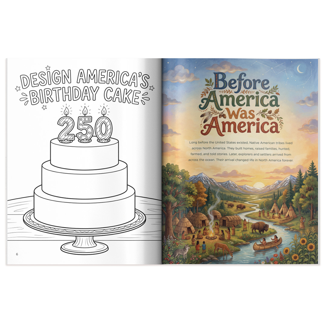 America’s 250th Anniversary for Kids (Softcover Book)