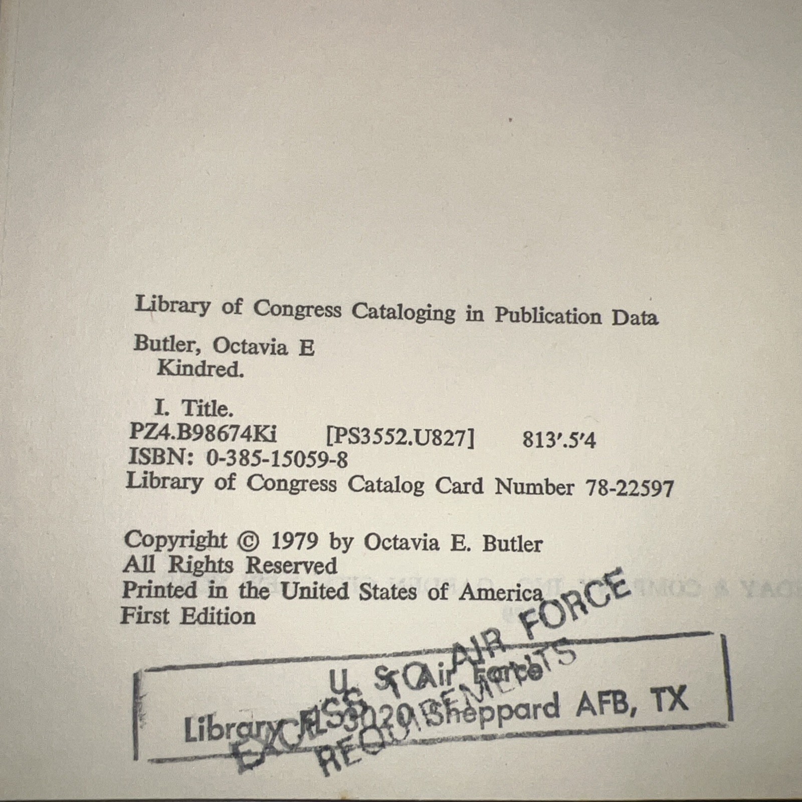 Octavia E. Butler’s KINDRED A Novel