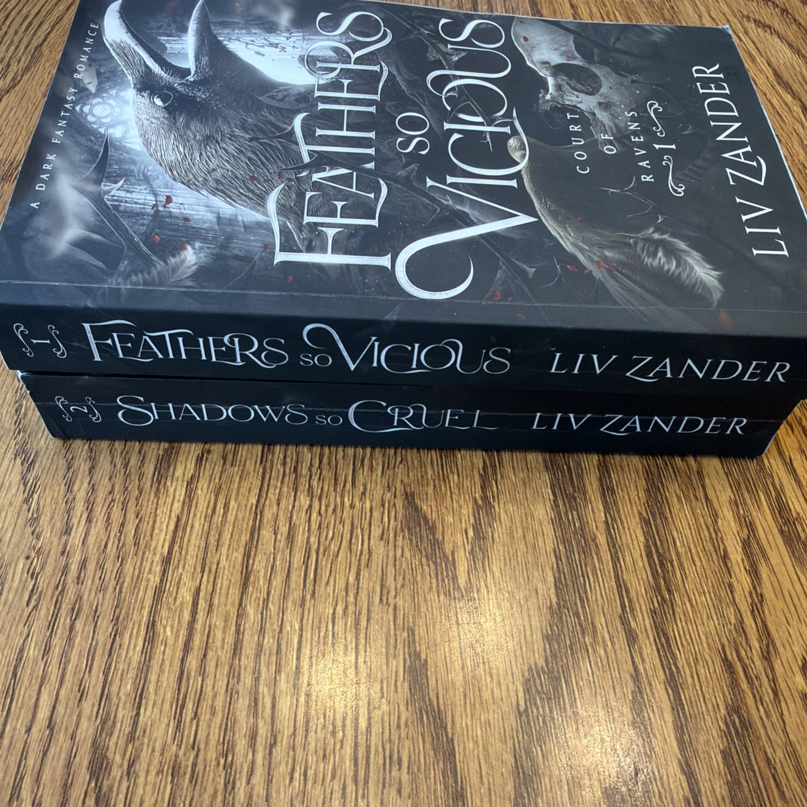 Liv Zander Feathers So Vicious & Shadows So Cruel, Court of Ravens, Books 1 & 2