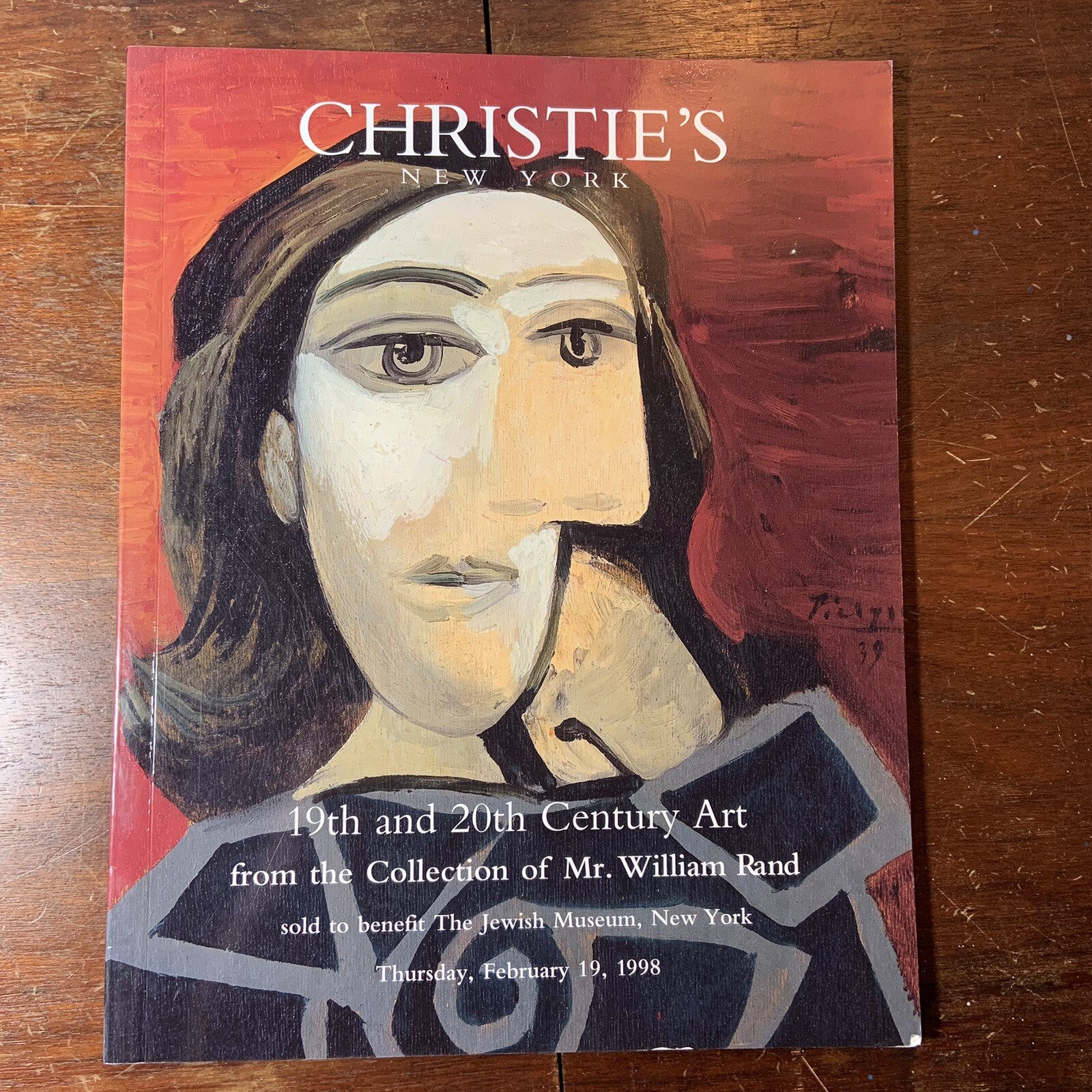 Christies Auction Catalog Feb 19 1998 New York 19th and 20th Century art Rand