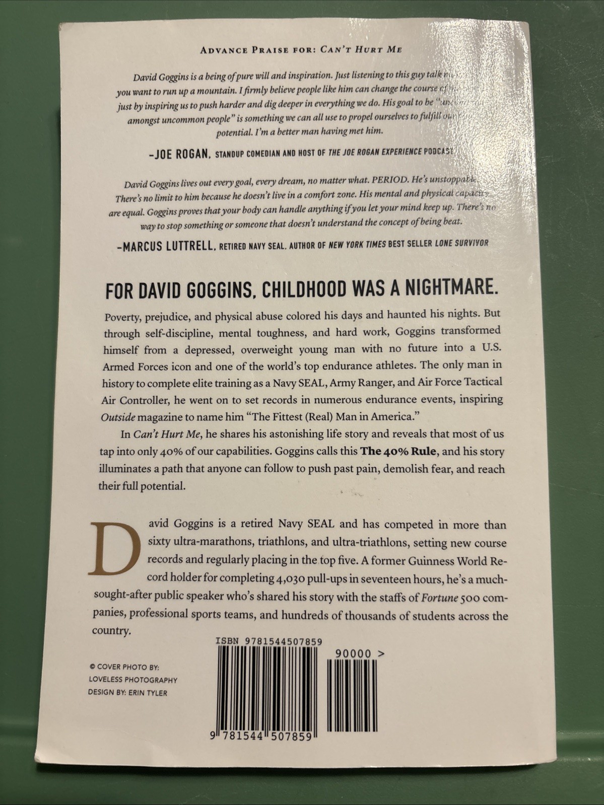 Can’t Hurt Me by David Goggins (2020, Paperback Clean edition)