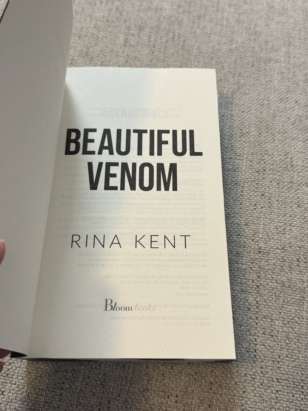 Beautiful Venom Rina Kent Barnes & Noble Exclusive With Signed Bookplate B&N