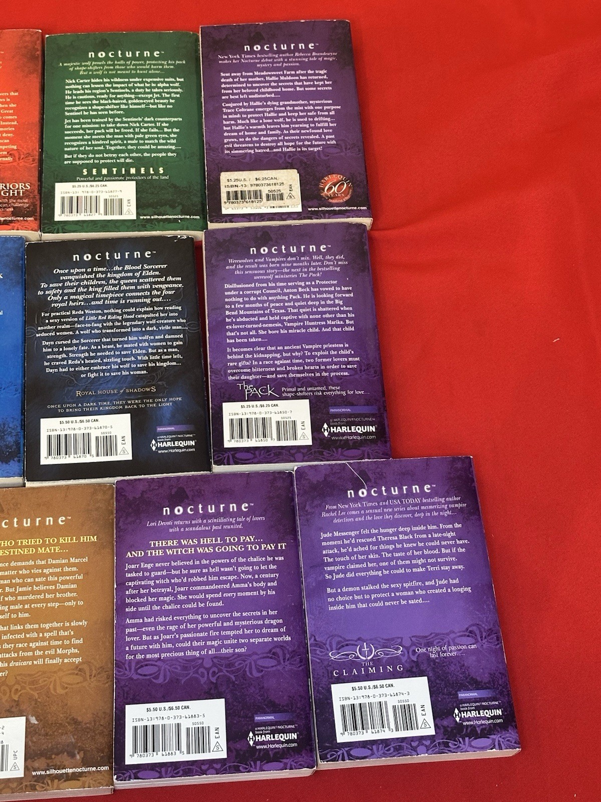 Nocturne Fantasy Romance Novels Lot Of 13 Various Authors
