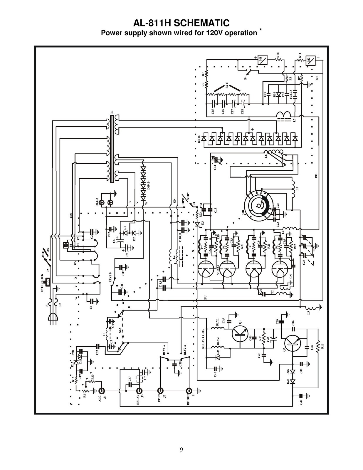 AMERITRON AL-811H HF Power Linear Amplifier Instruction Manual – WIRE BIND