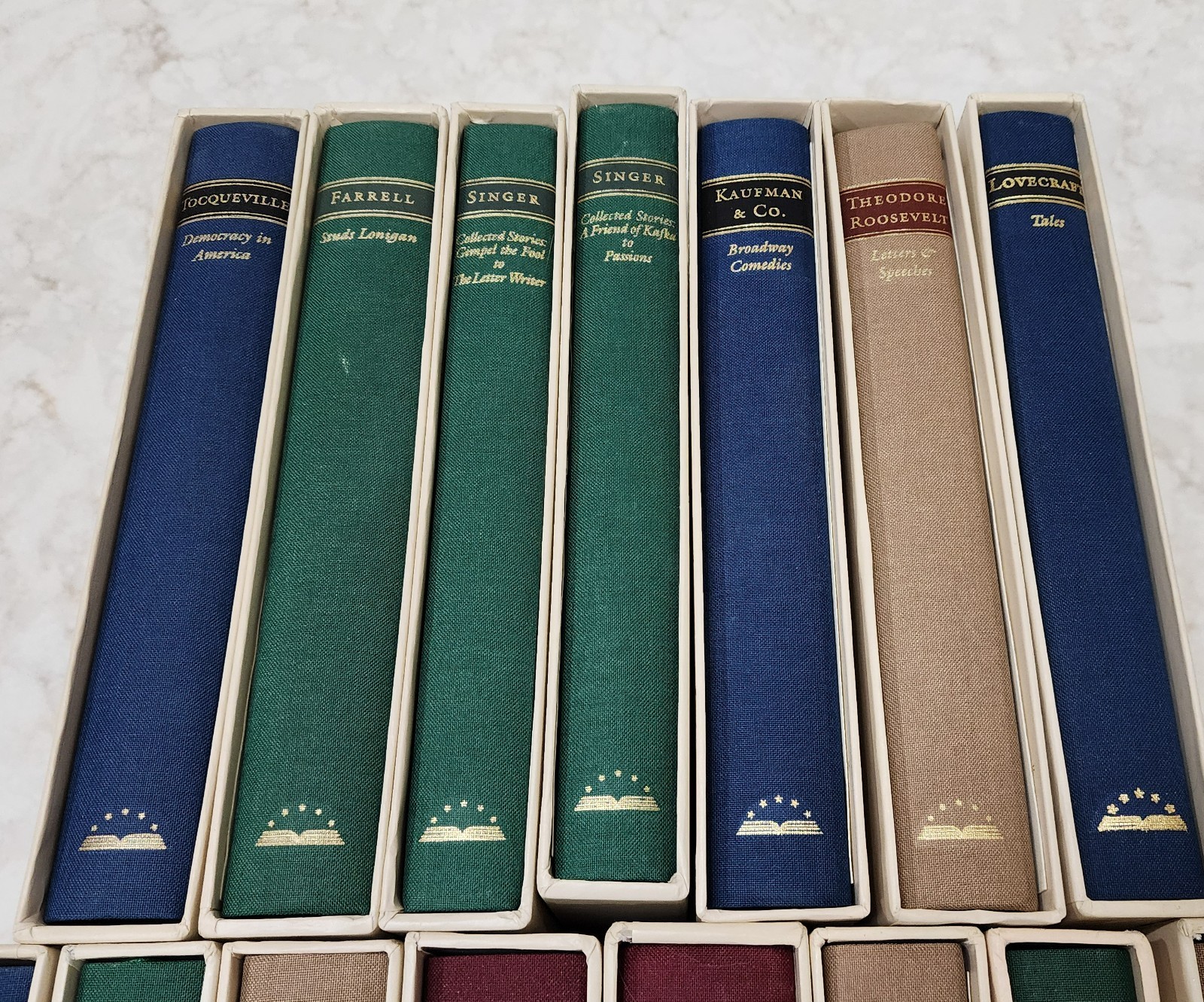Lot of 15 – The Library Of America Hardcover with Slipcases – GOOD