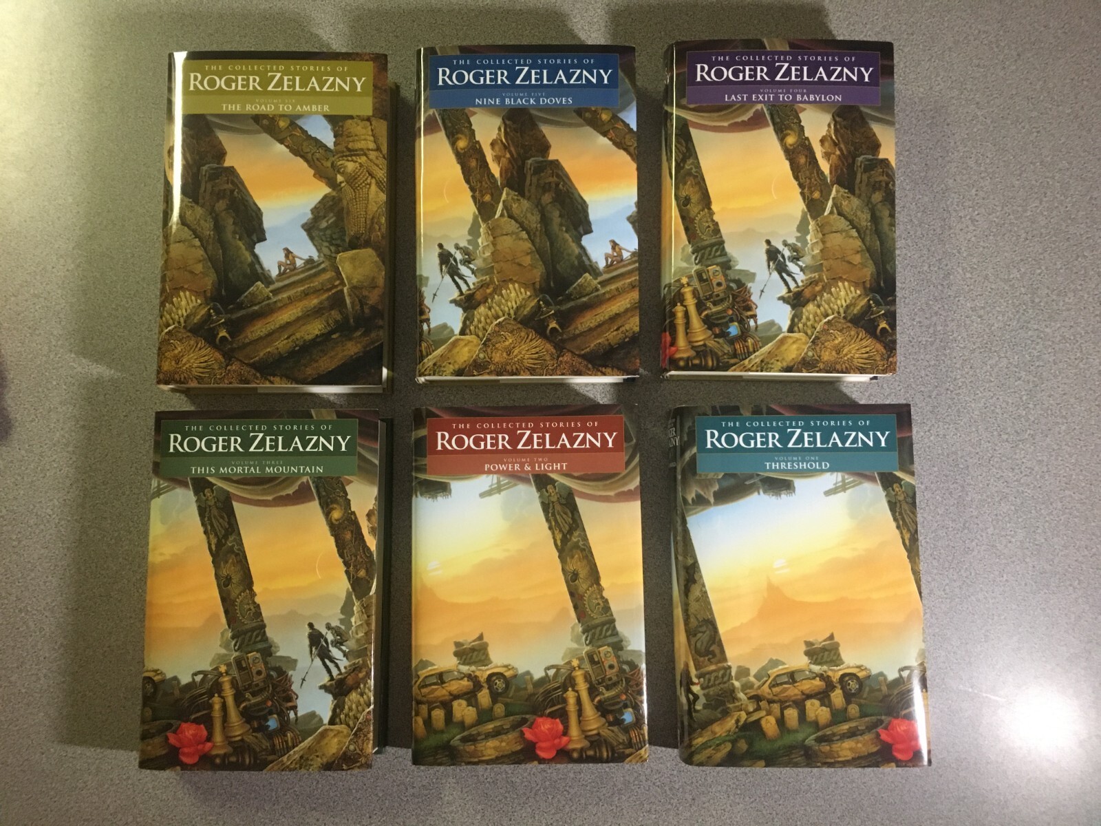 Complete Set: Collected Stories of Roger Zelazny Volumes 1-6, NESFA Press 2009