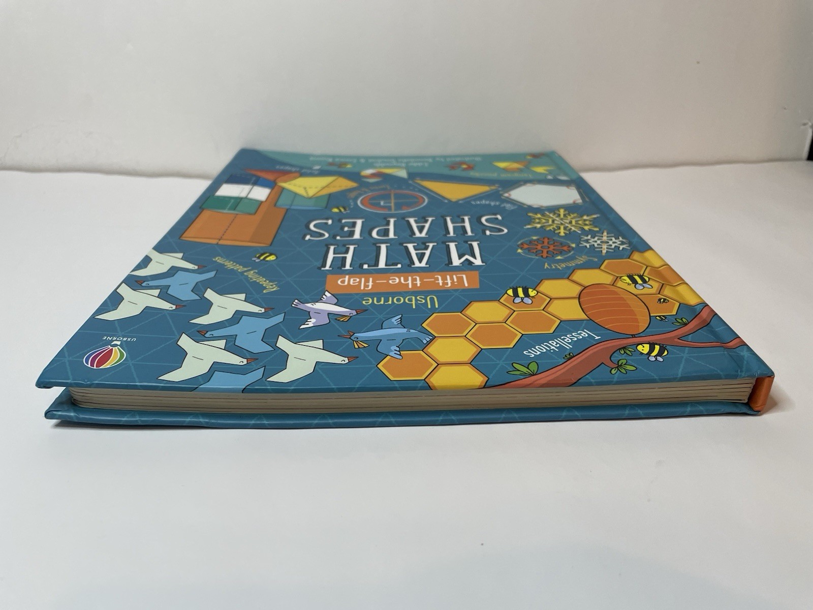 Usborne Math Shapes Lift-the-Flap Hardcover Ages 4-8 Activity Book Illustrated